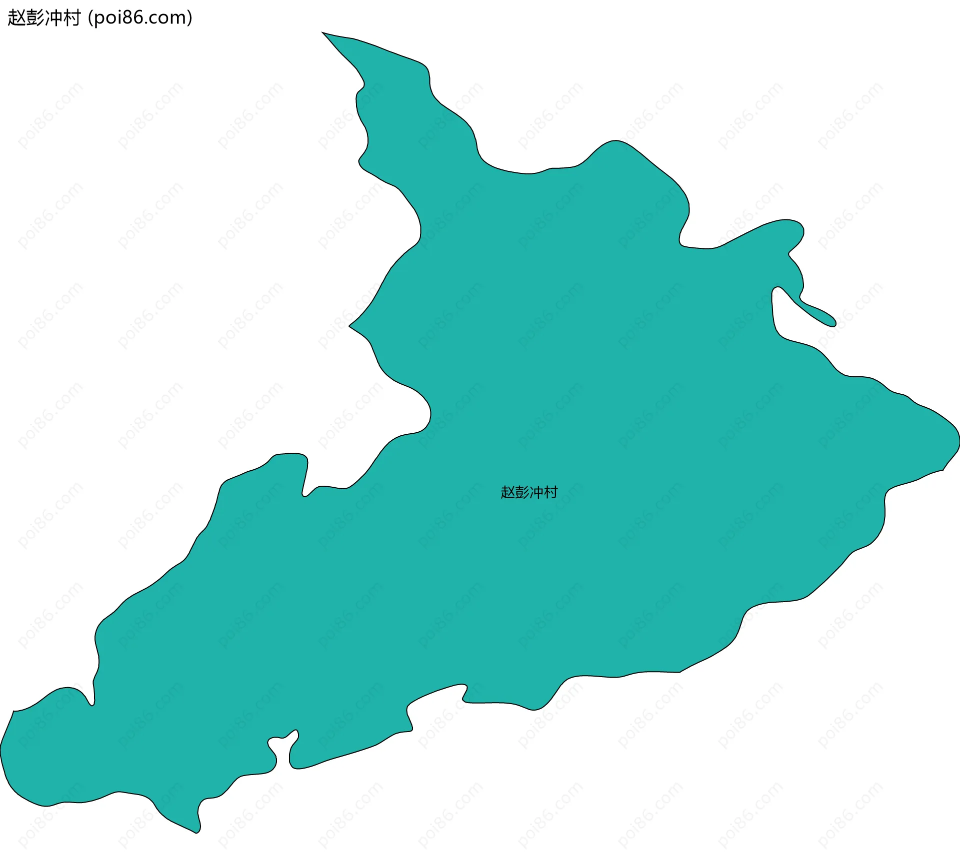 赵彭冲村边界地图