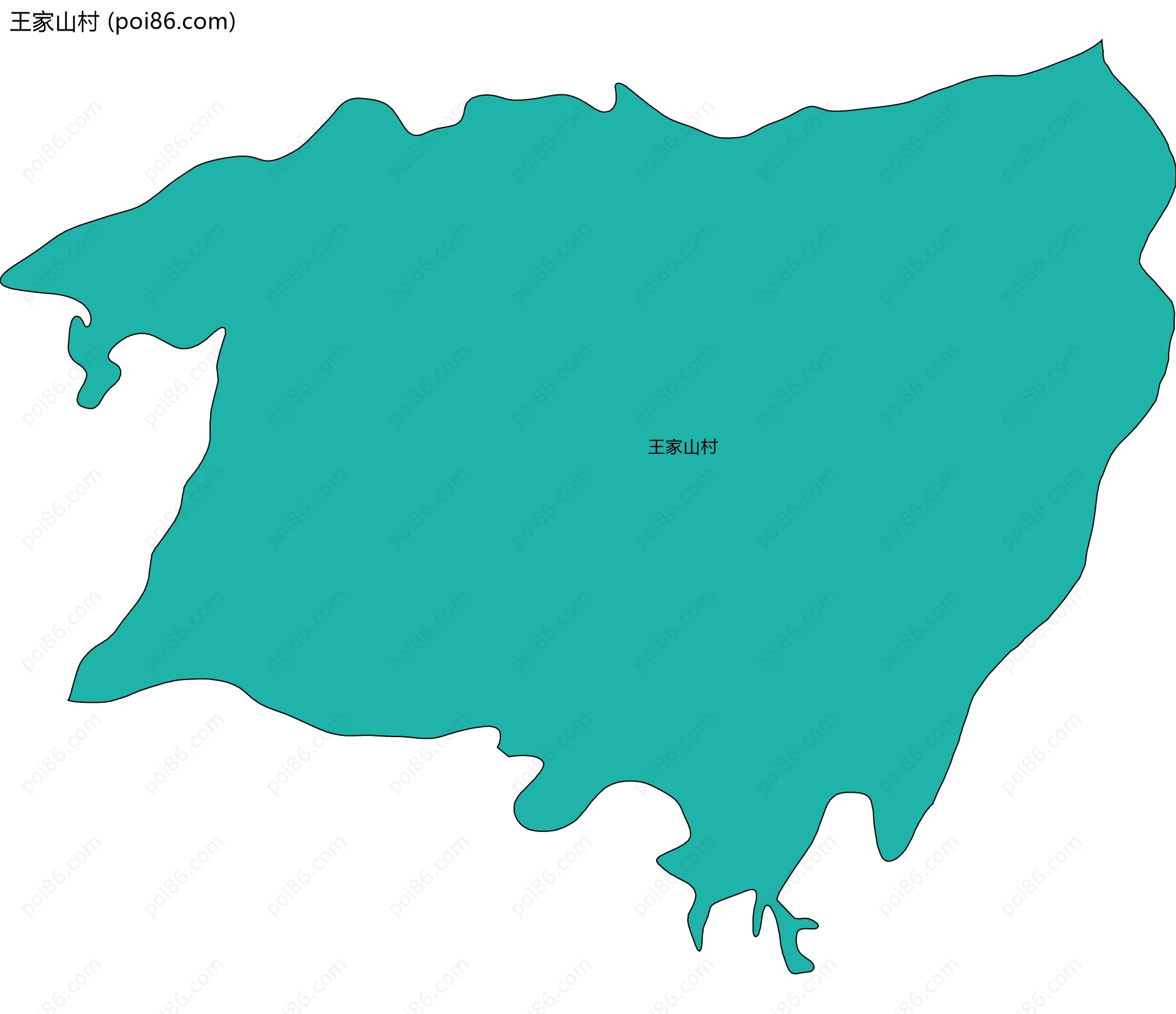 王家山村边界地图