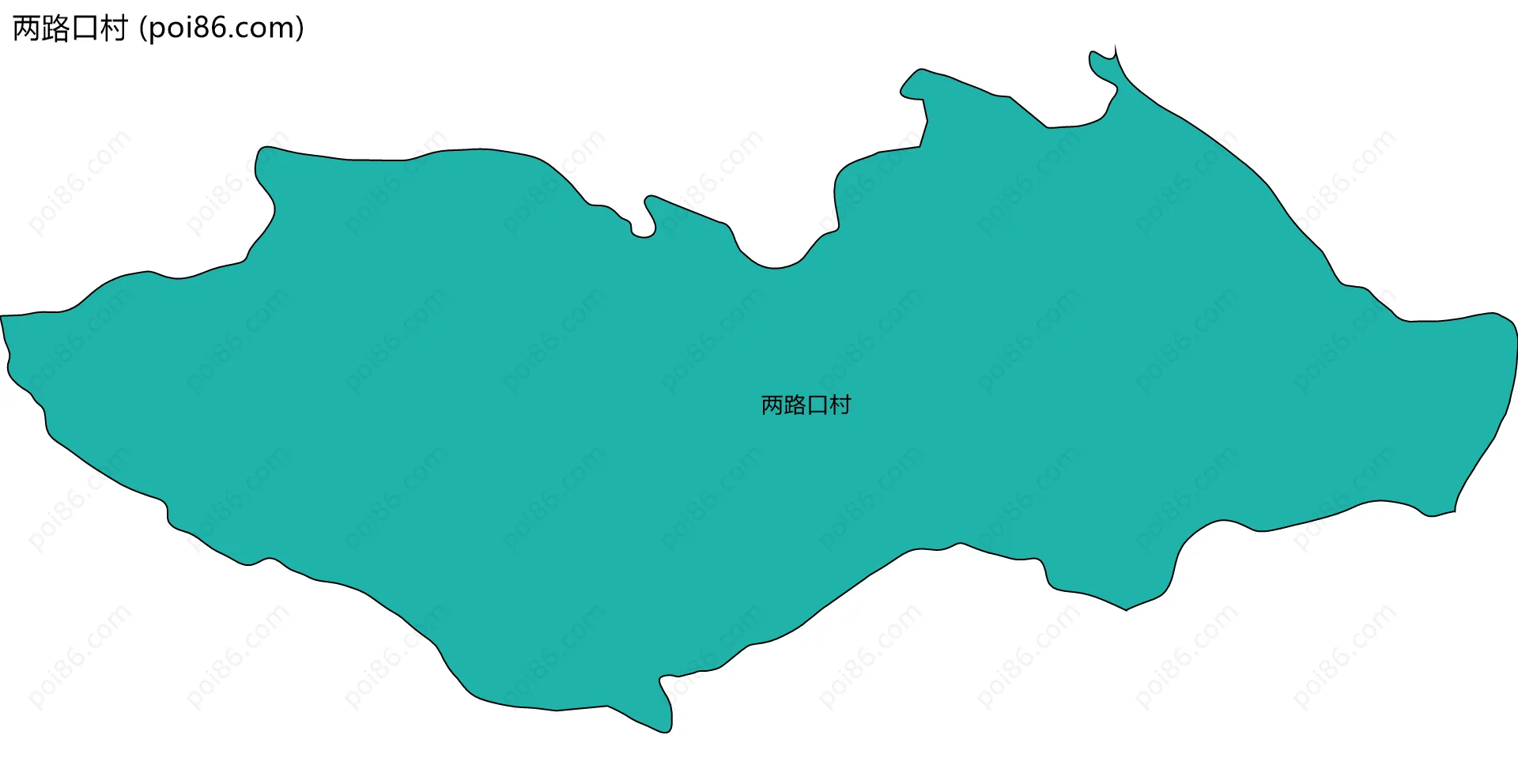 两路口村边界地图