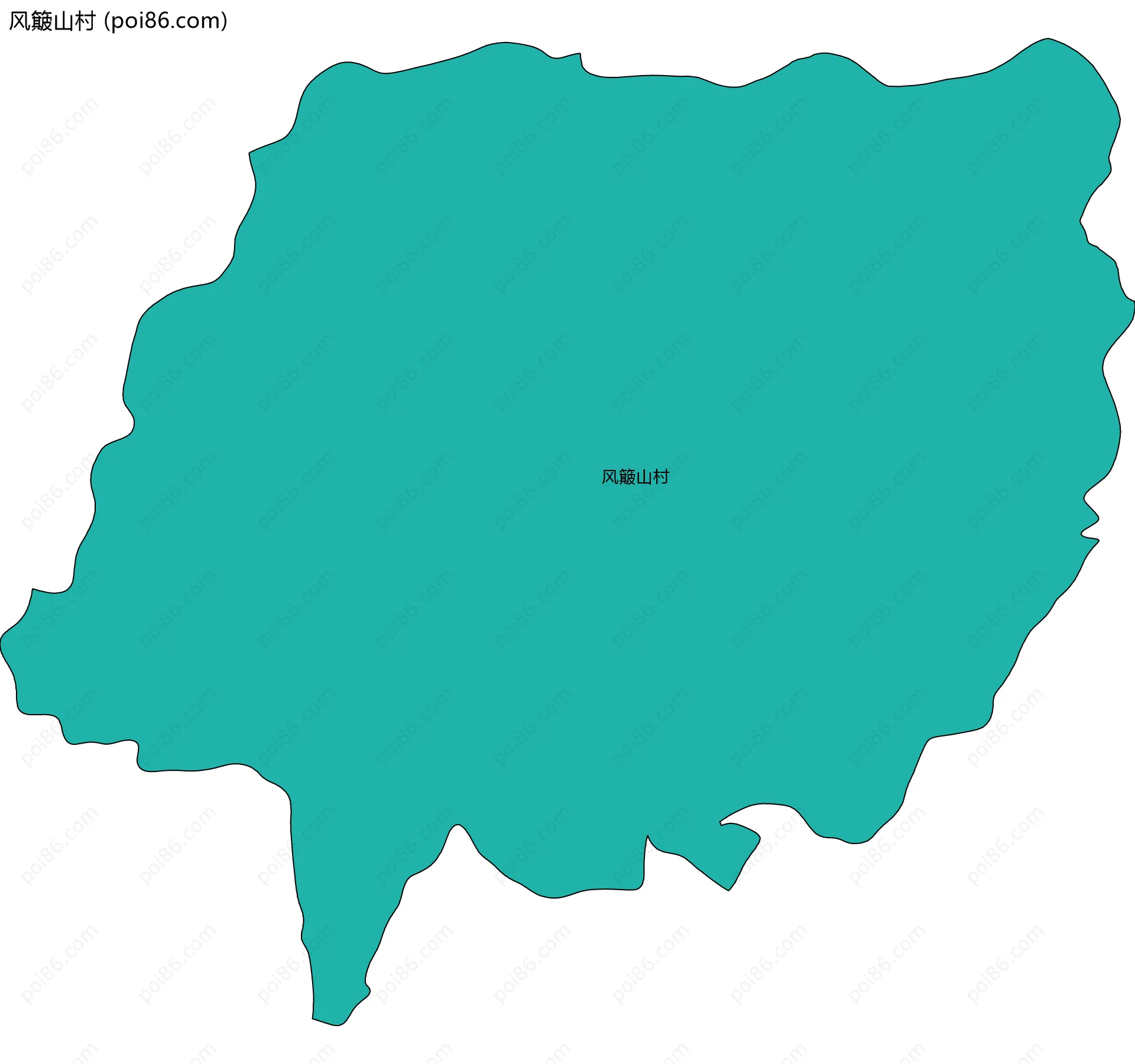 风簸山村边界地图
