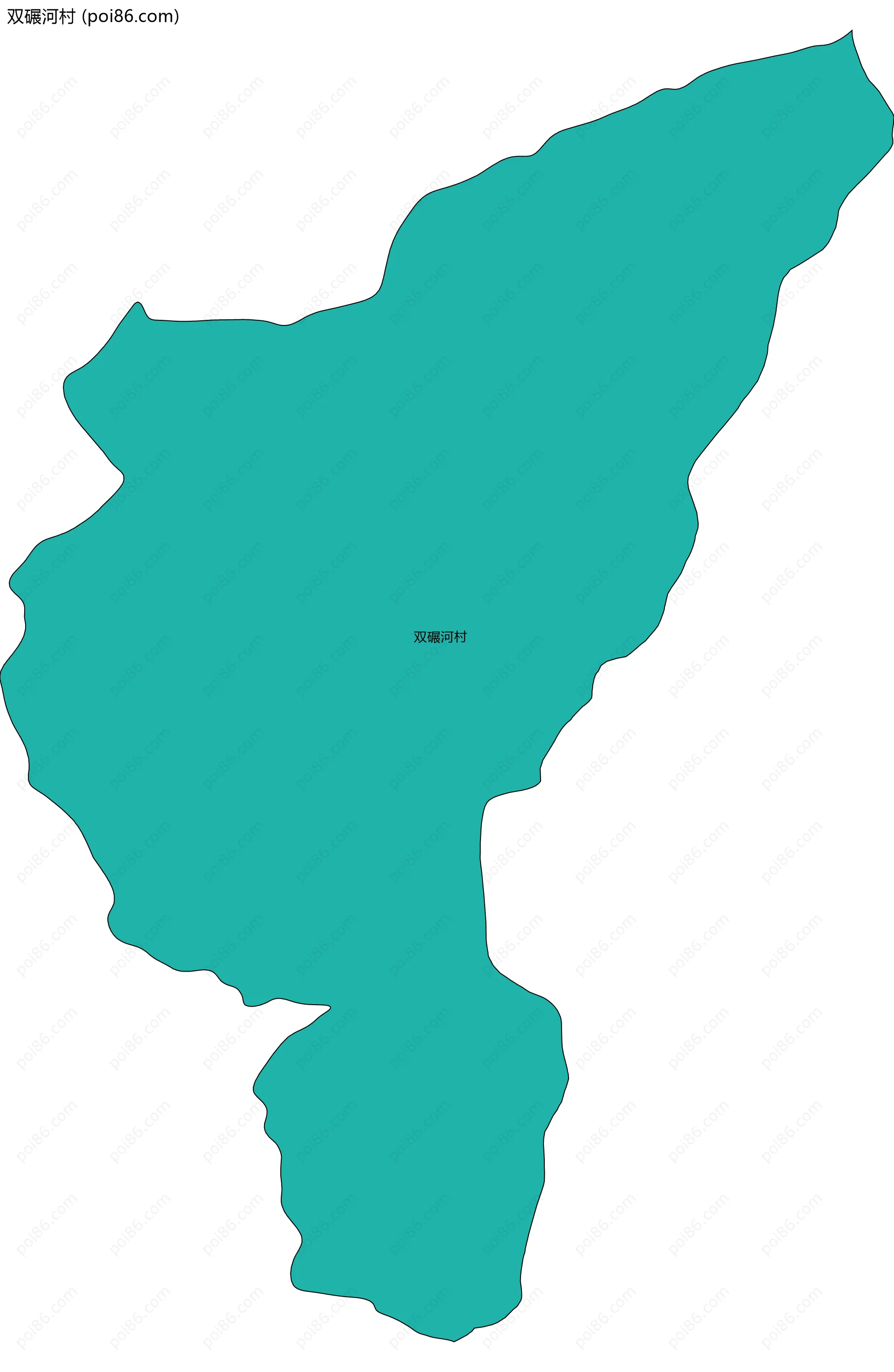 双碾河村边界地图