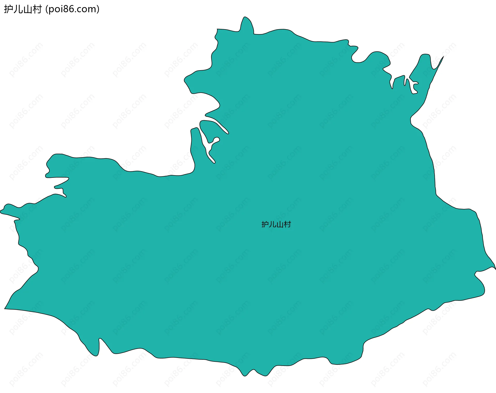 护儿山村边界地图