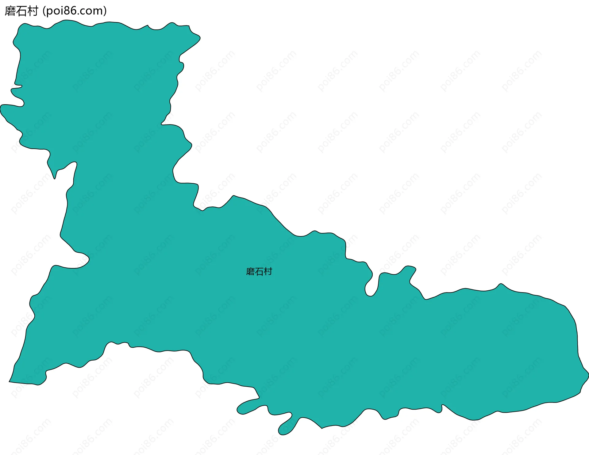 磨石村边界地图