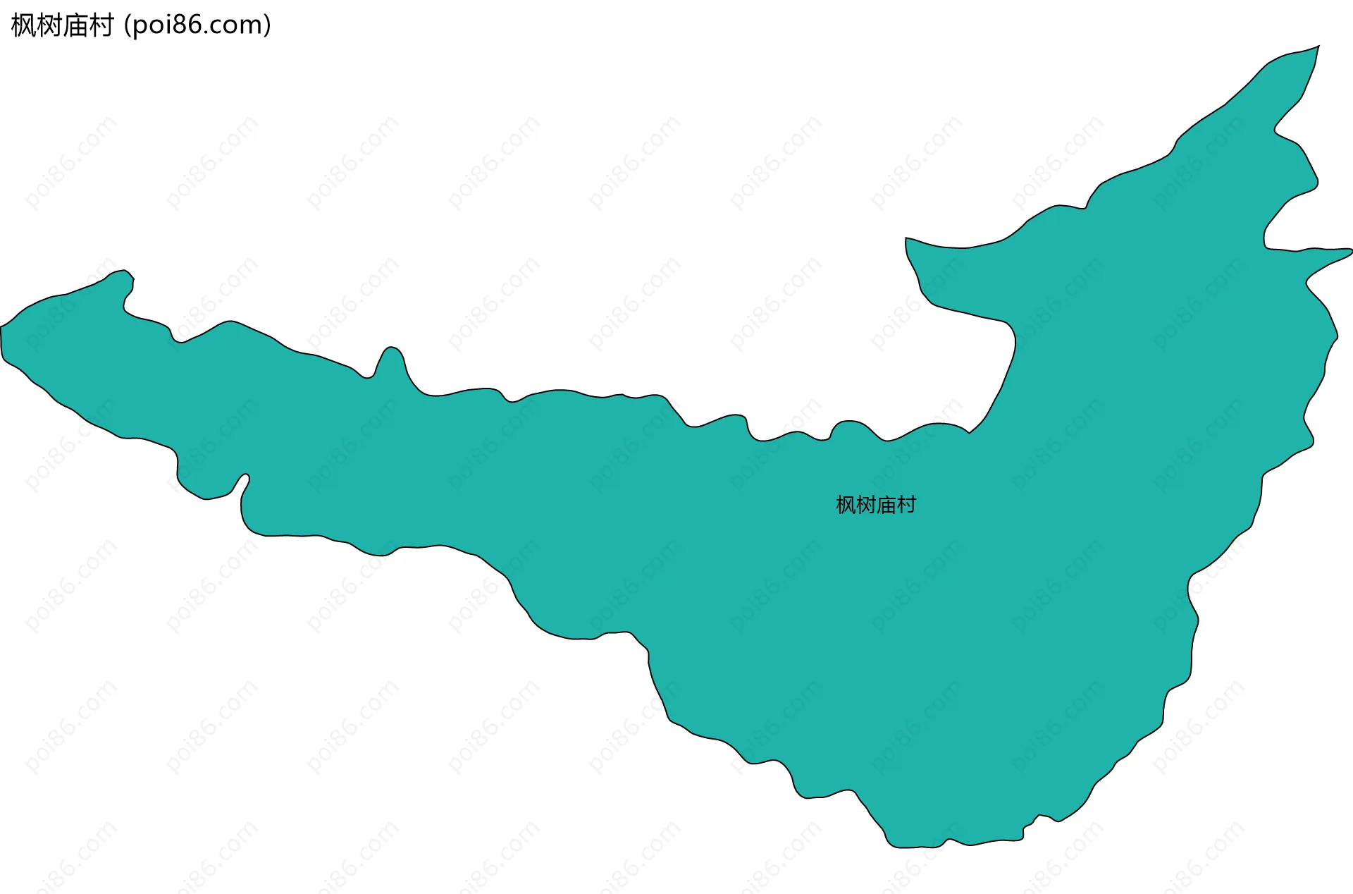 枫树庙村边界地图