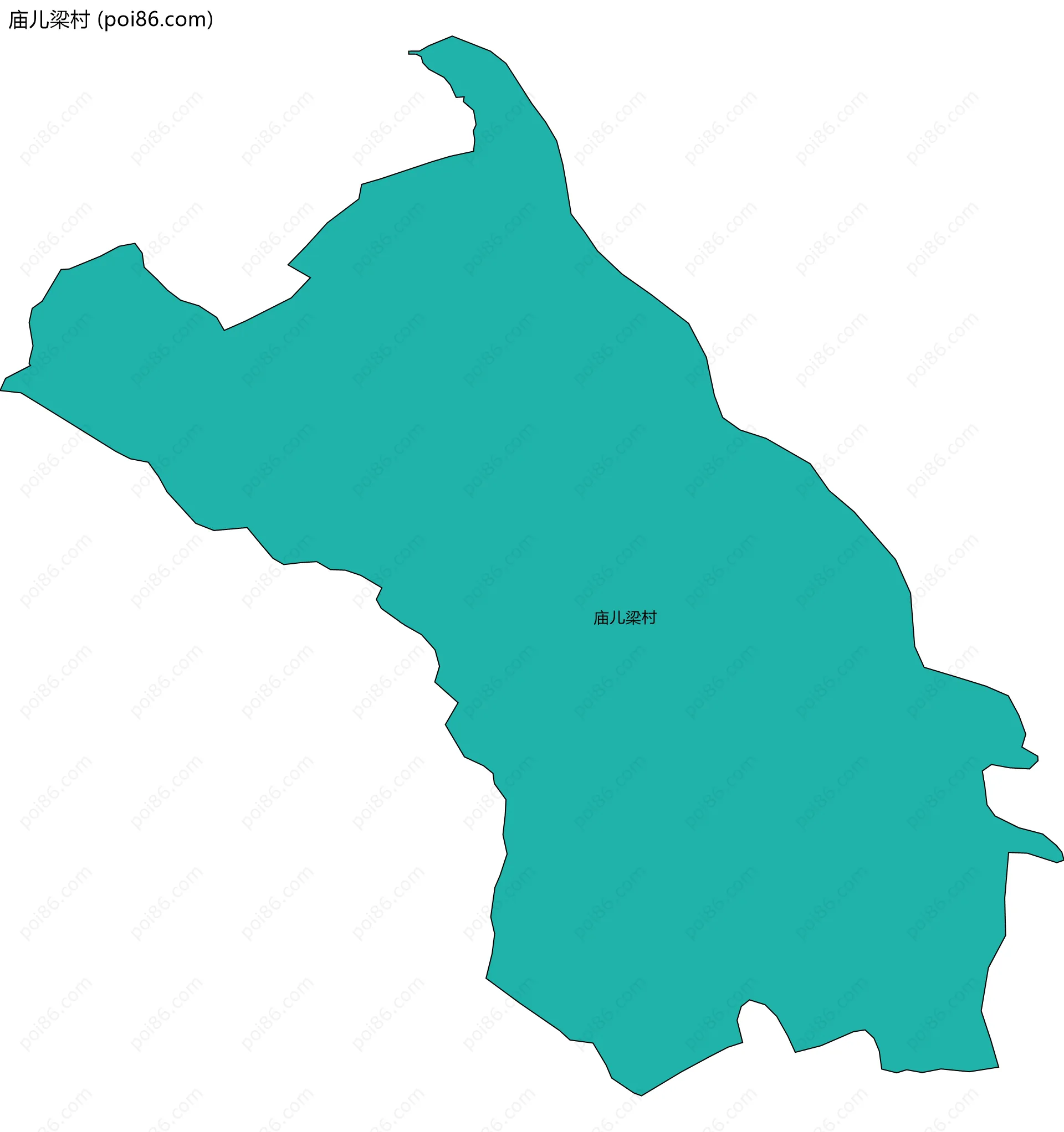 庙儿梁村边界地图