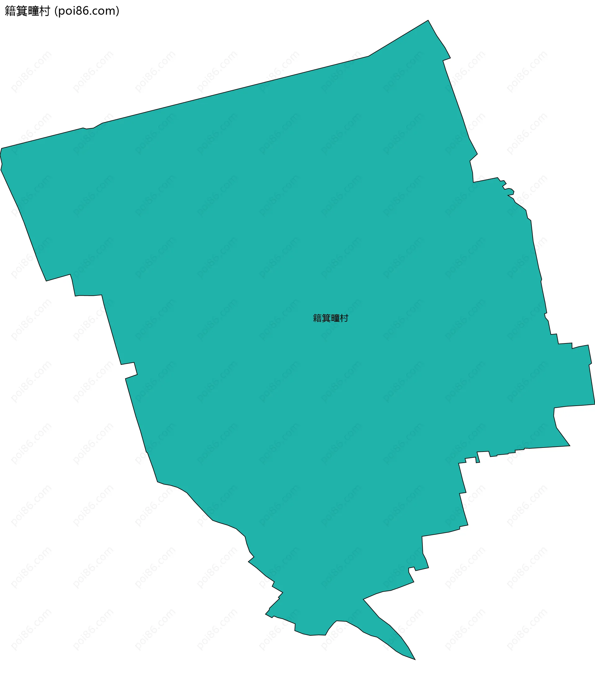 籍箕疃村边界地图