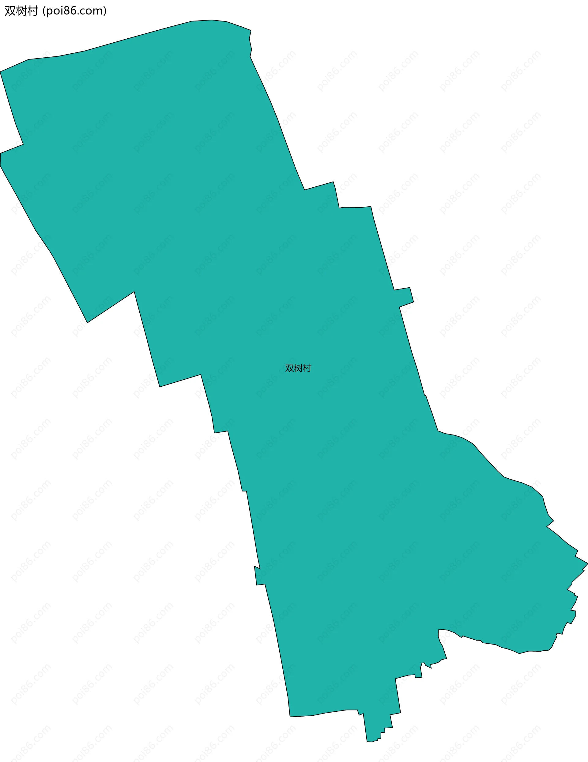 双树村边界地图