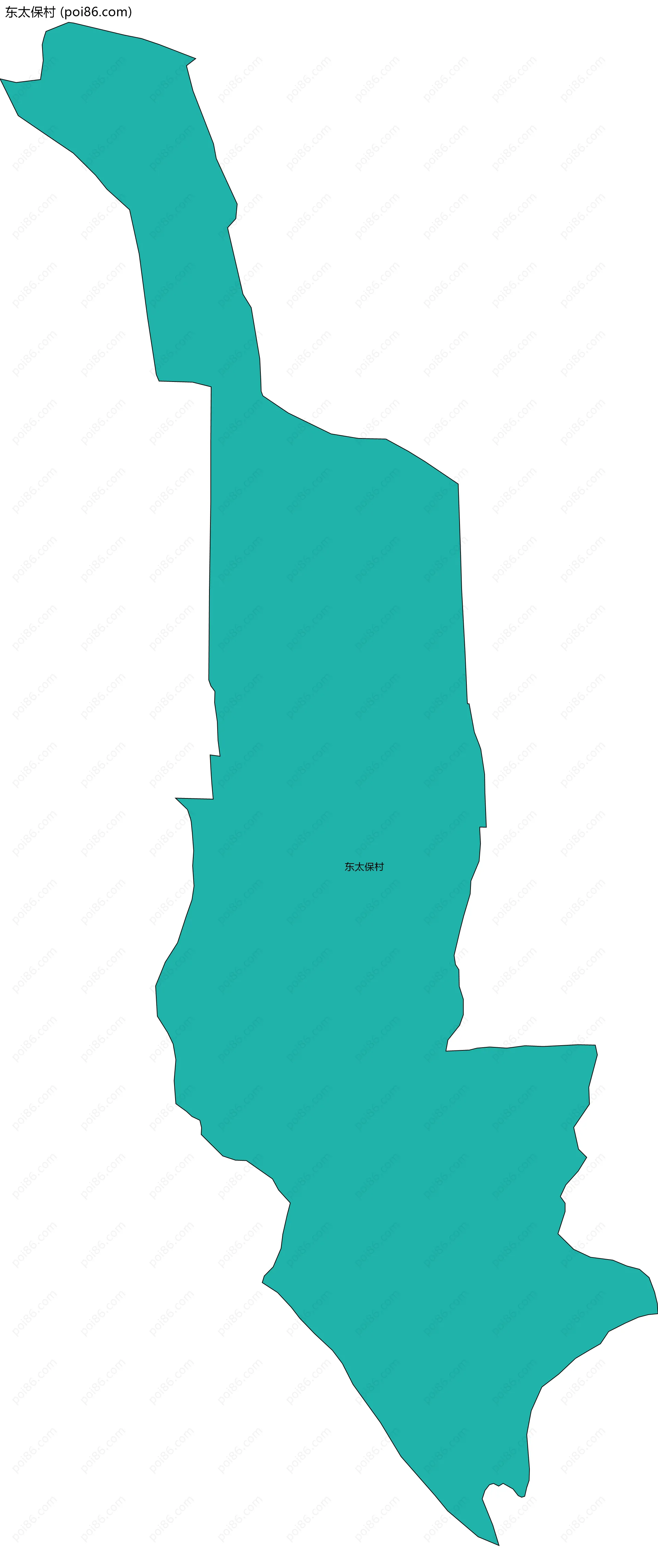 东太保村边界地图