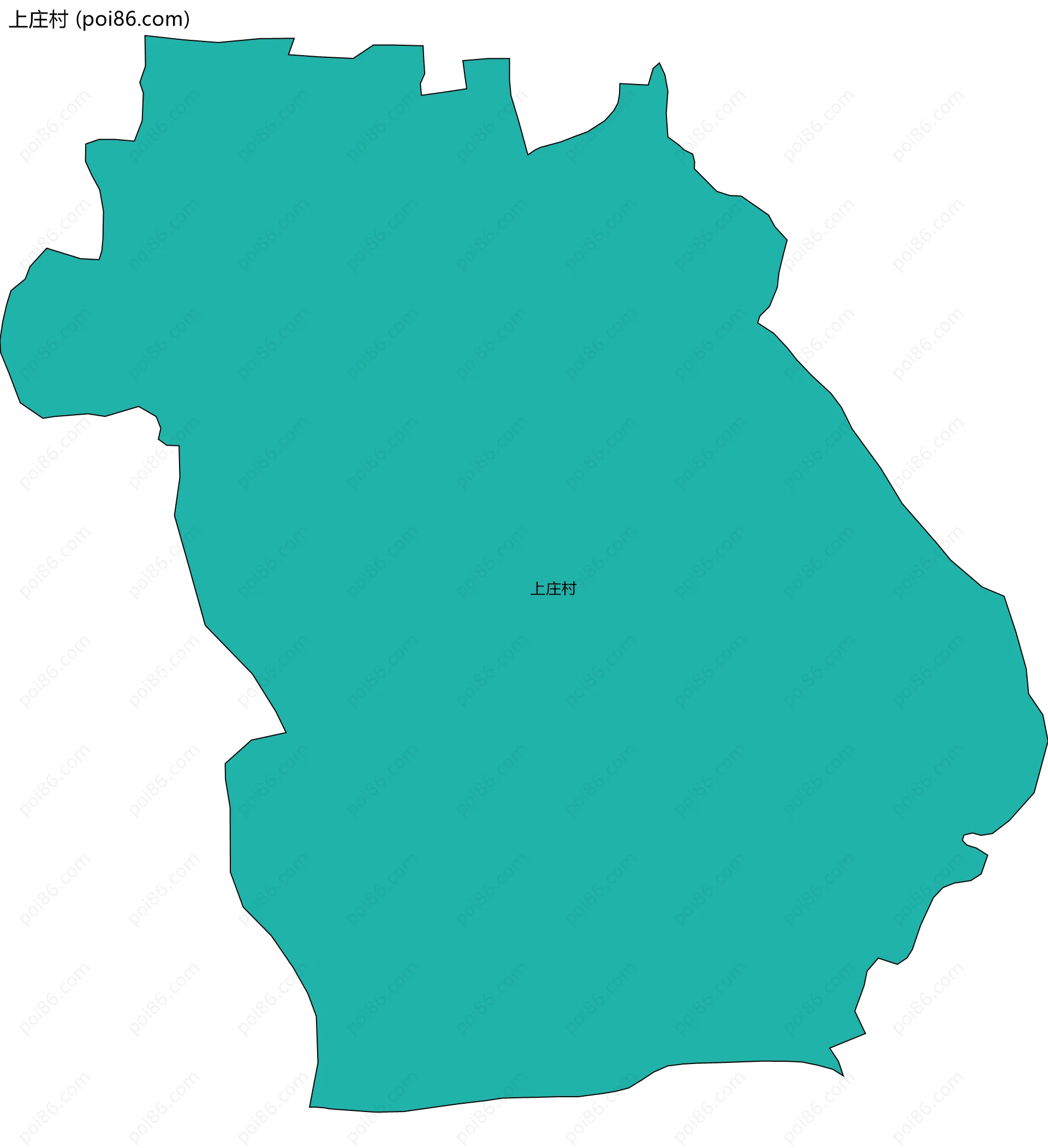 上庄村边界地图