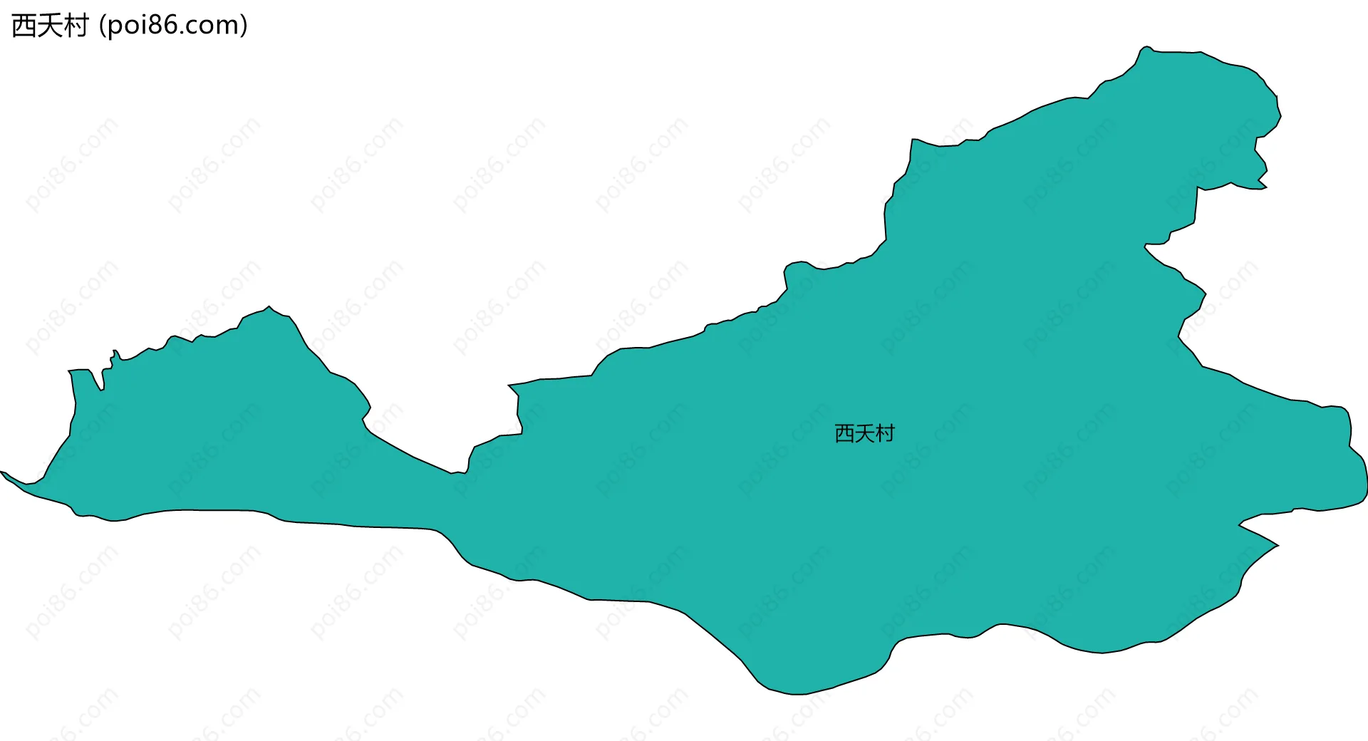 西夭村边界地图