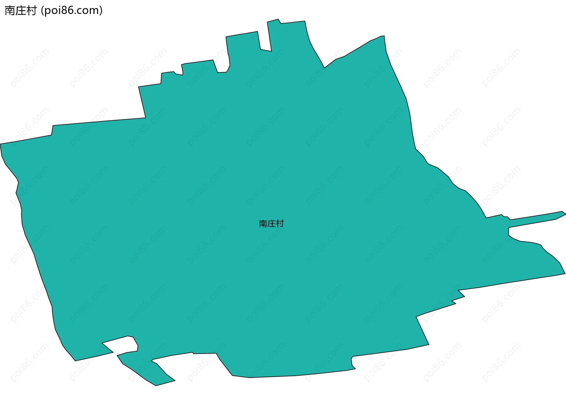 南庄村边界地图