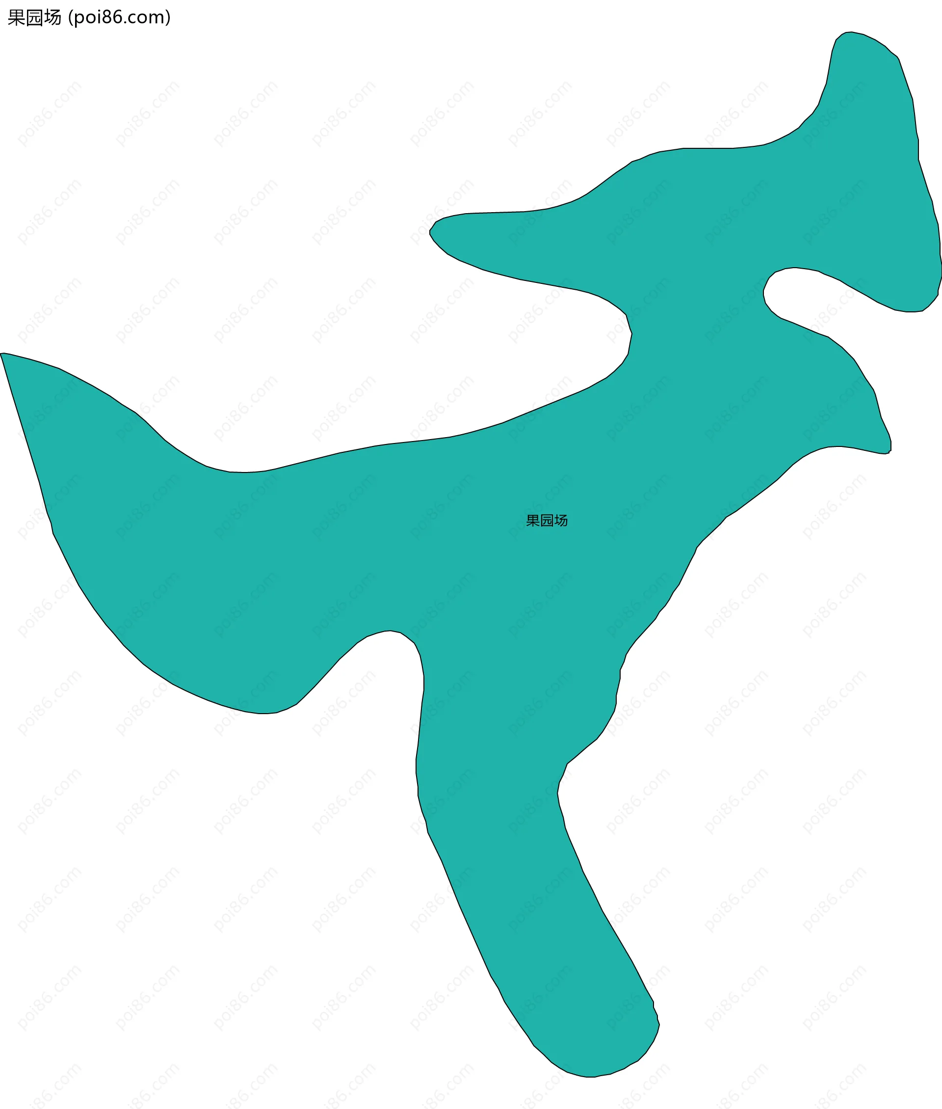 果园场边界地图