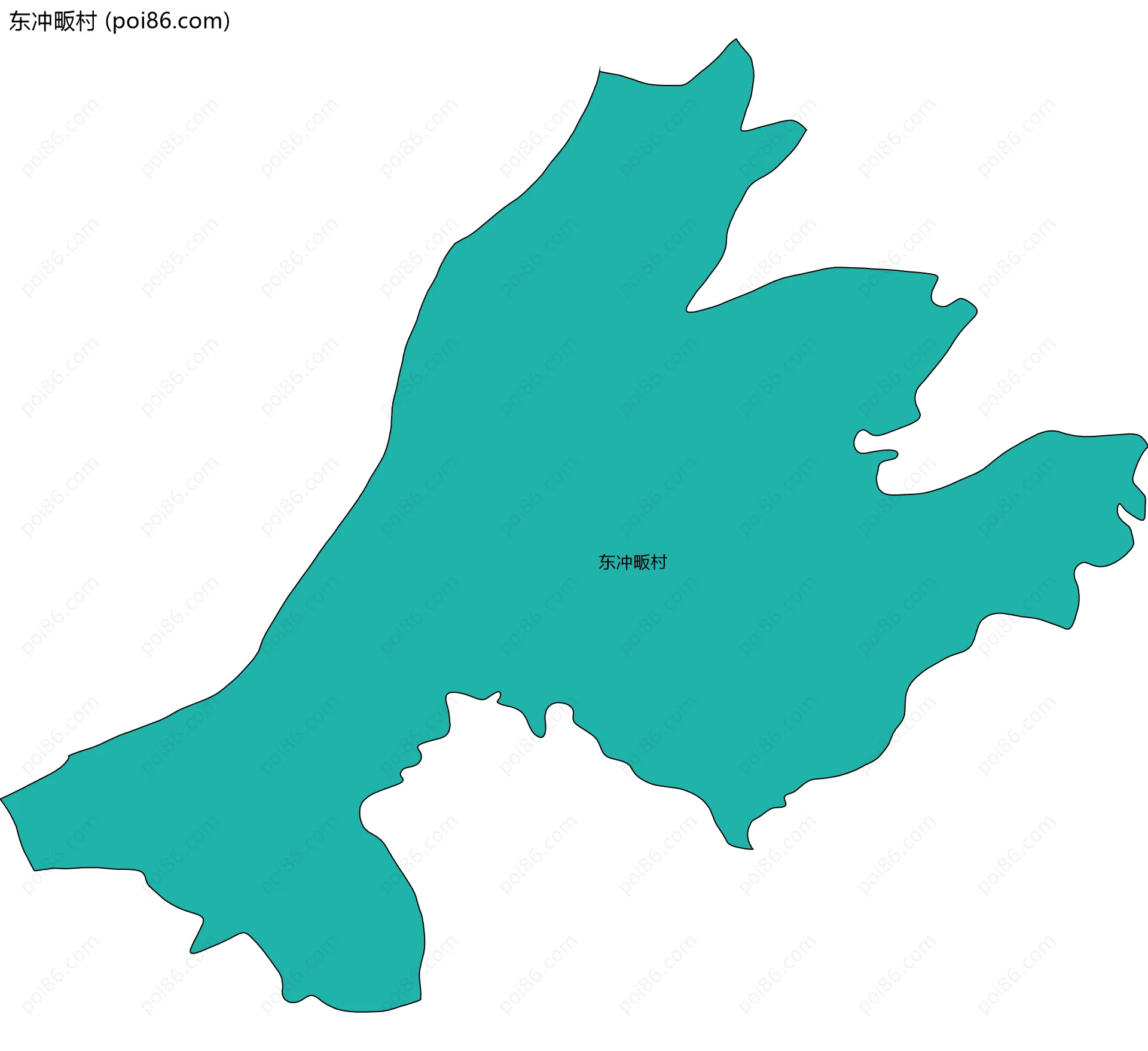 东冲畈村边界地图
