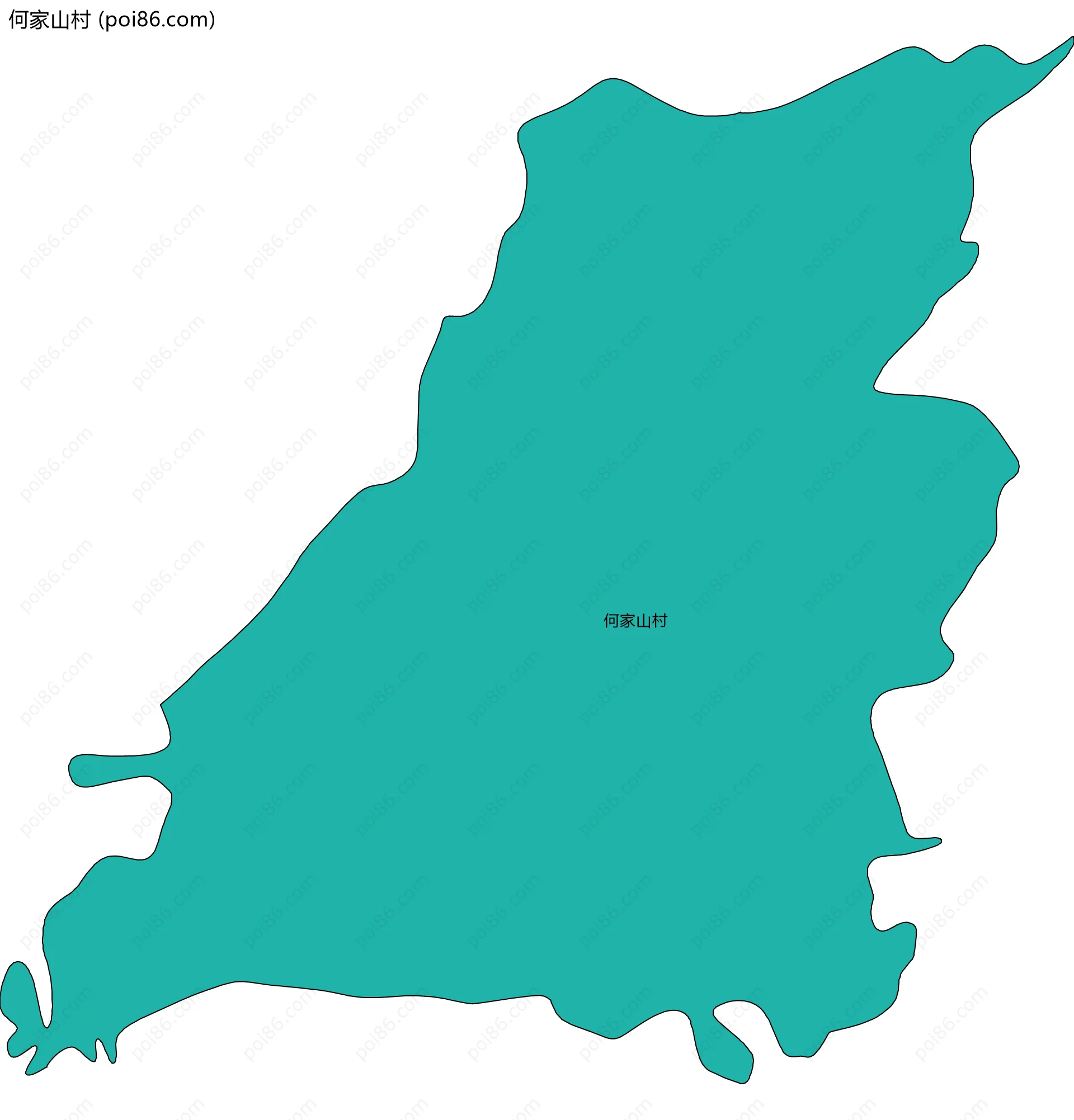 何家山村边界地图
