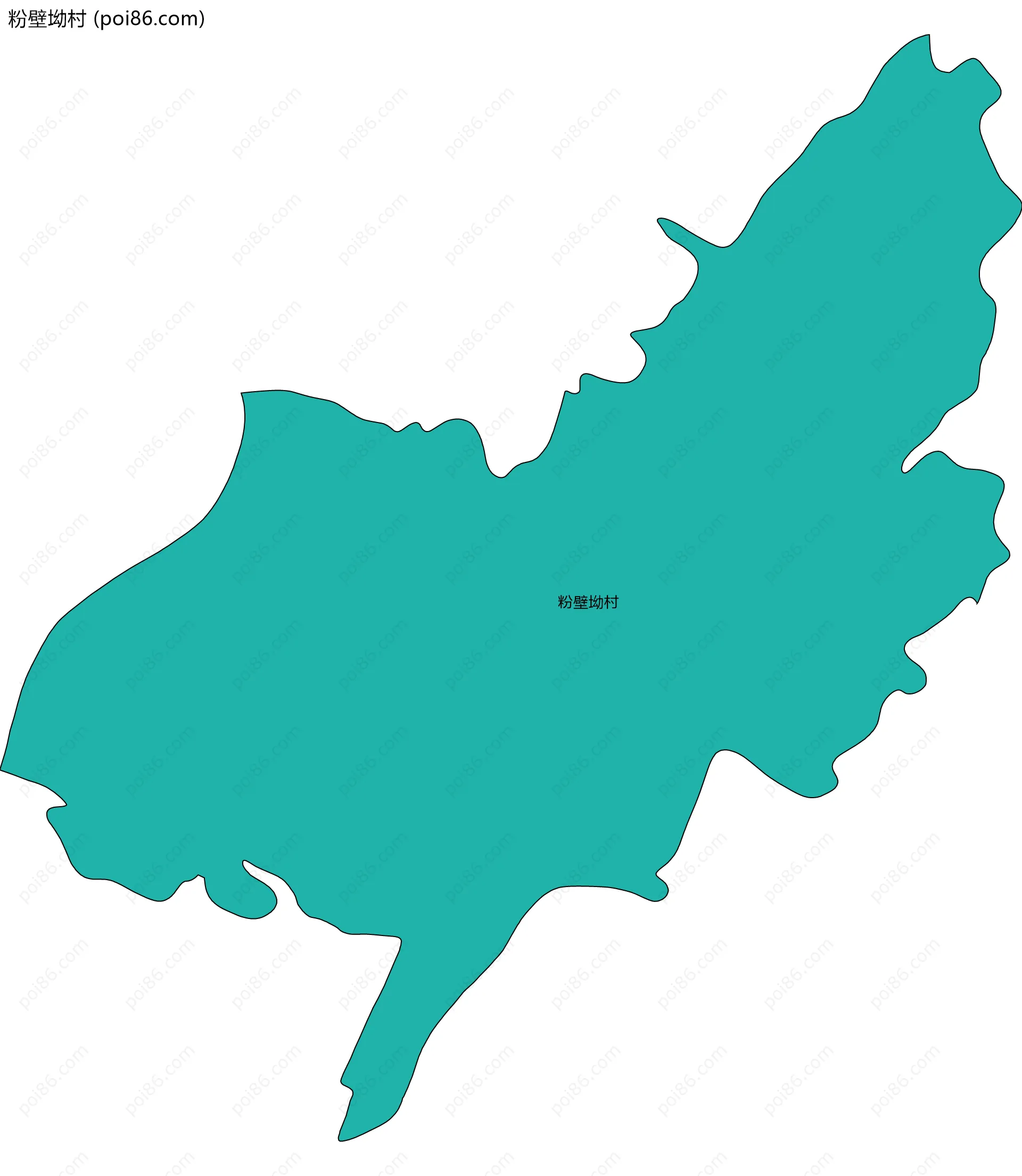 粉壁坳村边界地图
