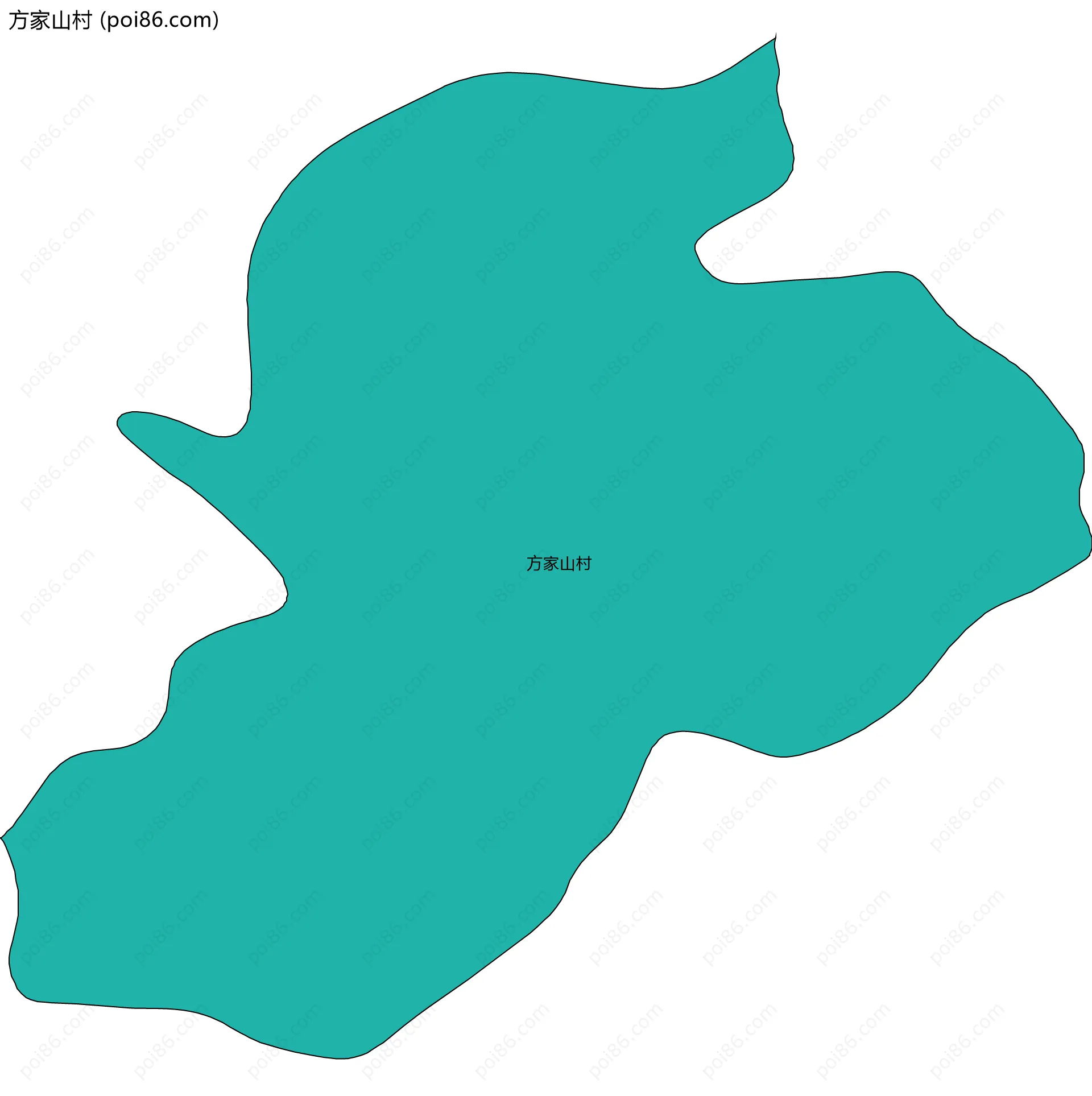 方家山村边界地图