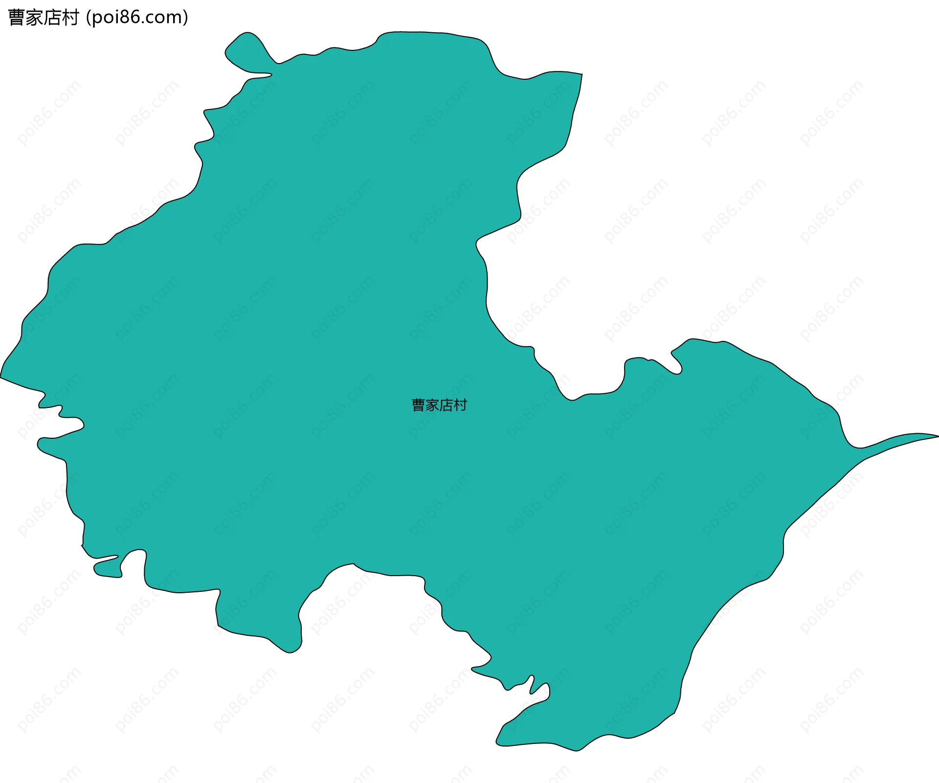 曹家店村边界地图