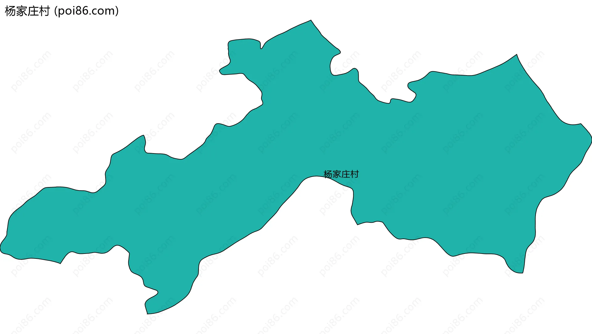 杨家庄村边界地图