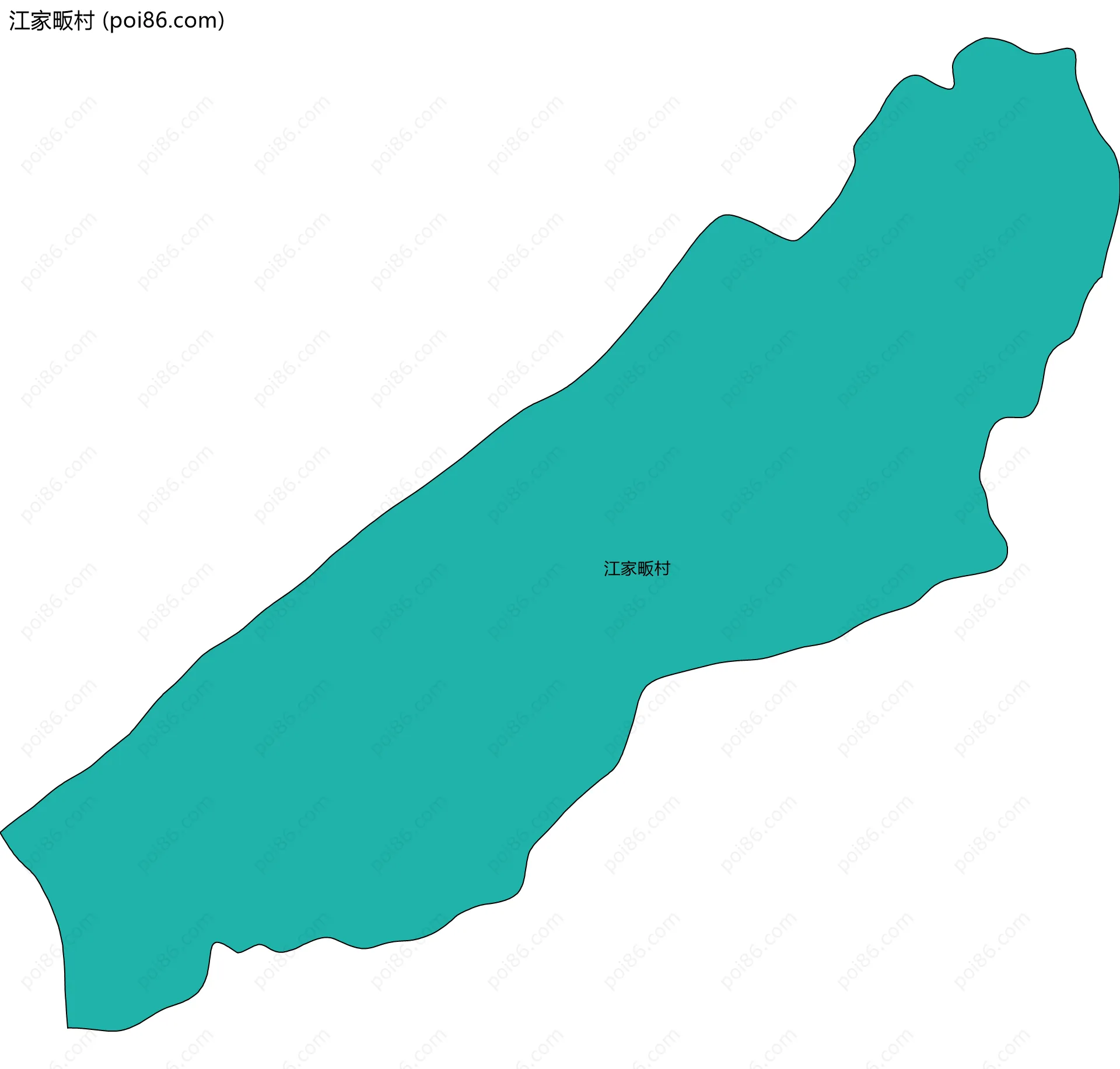 江家畈村边界地图
