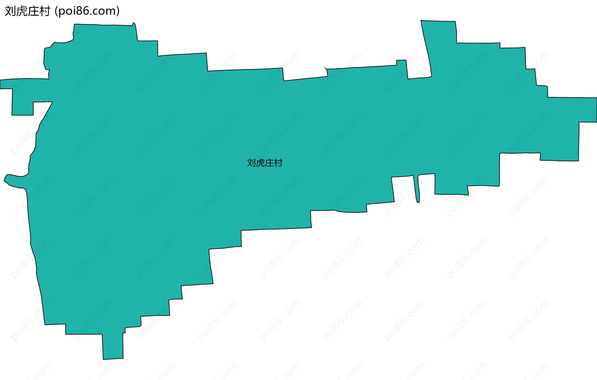 刘虎庄村边界地图
