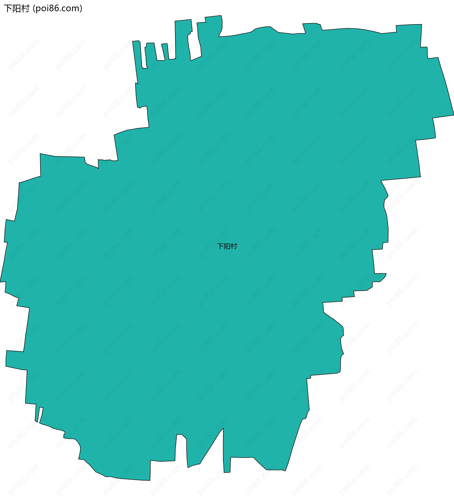 下阳村边界地图