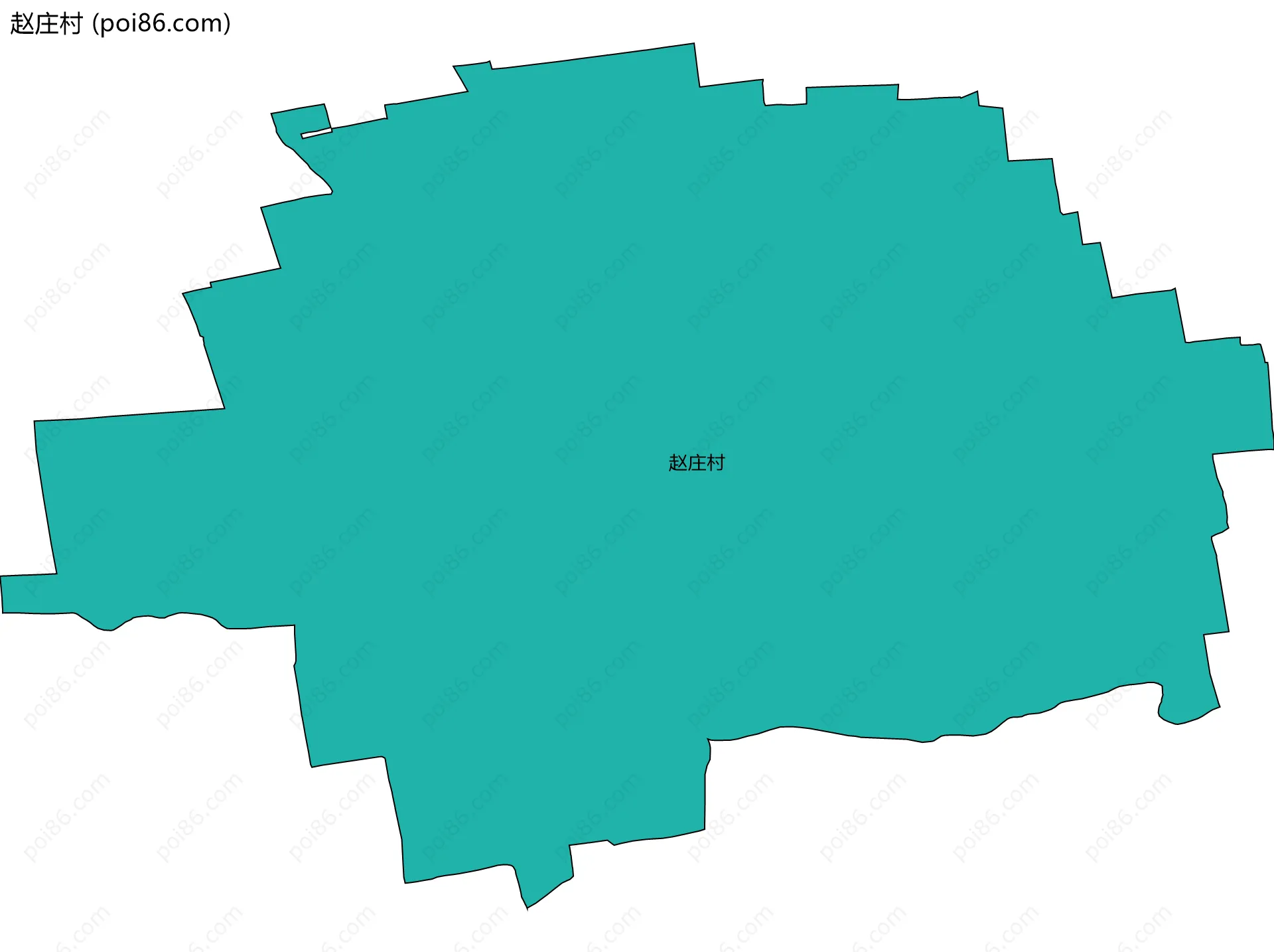 赵庄村边界地图