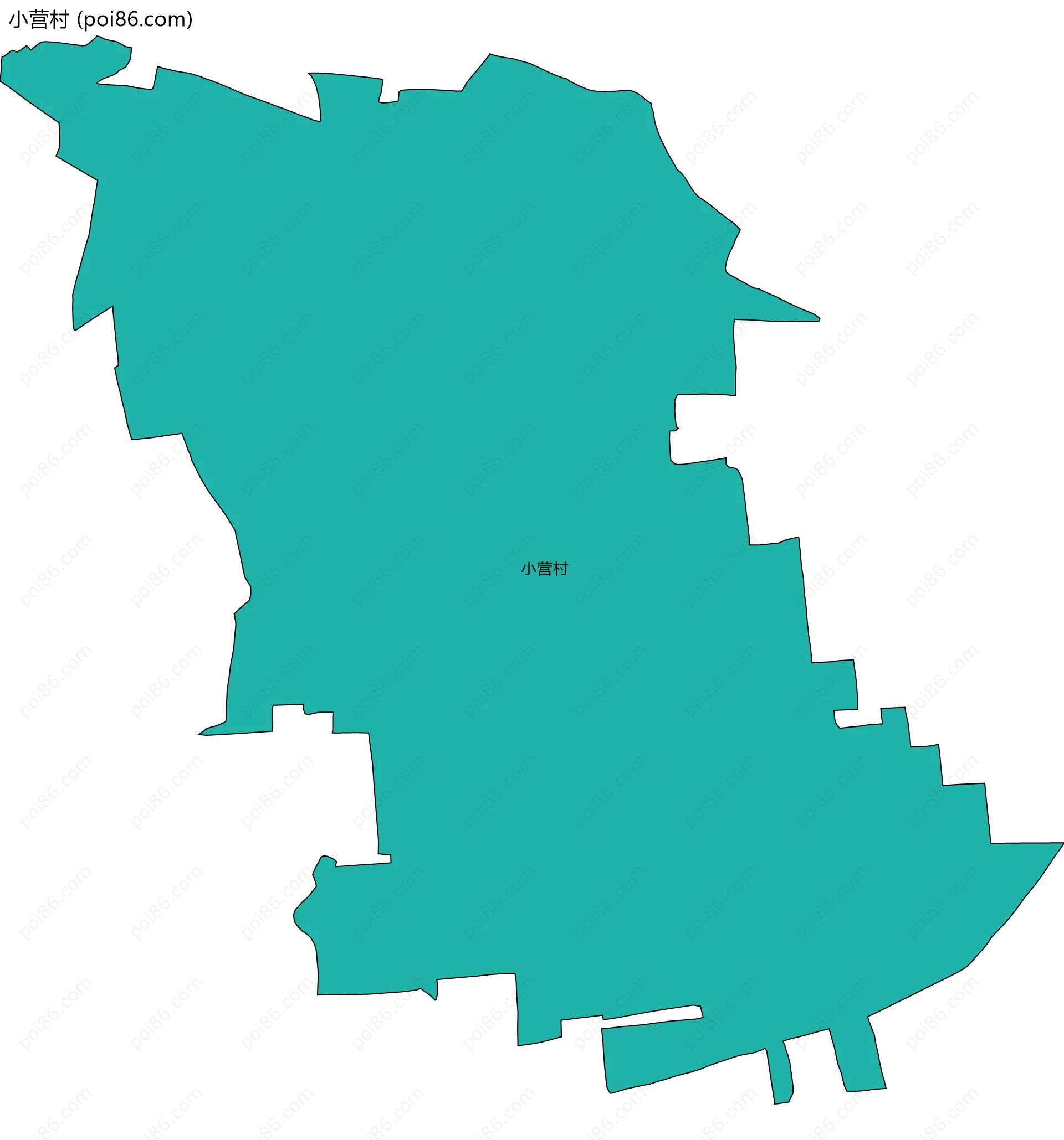 小营村边界地图