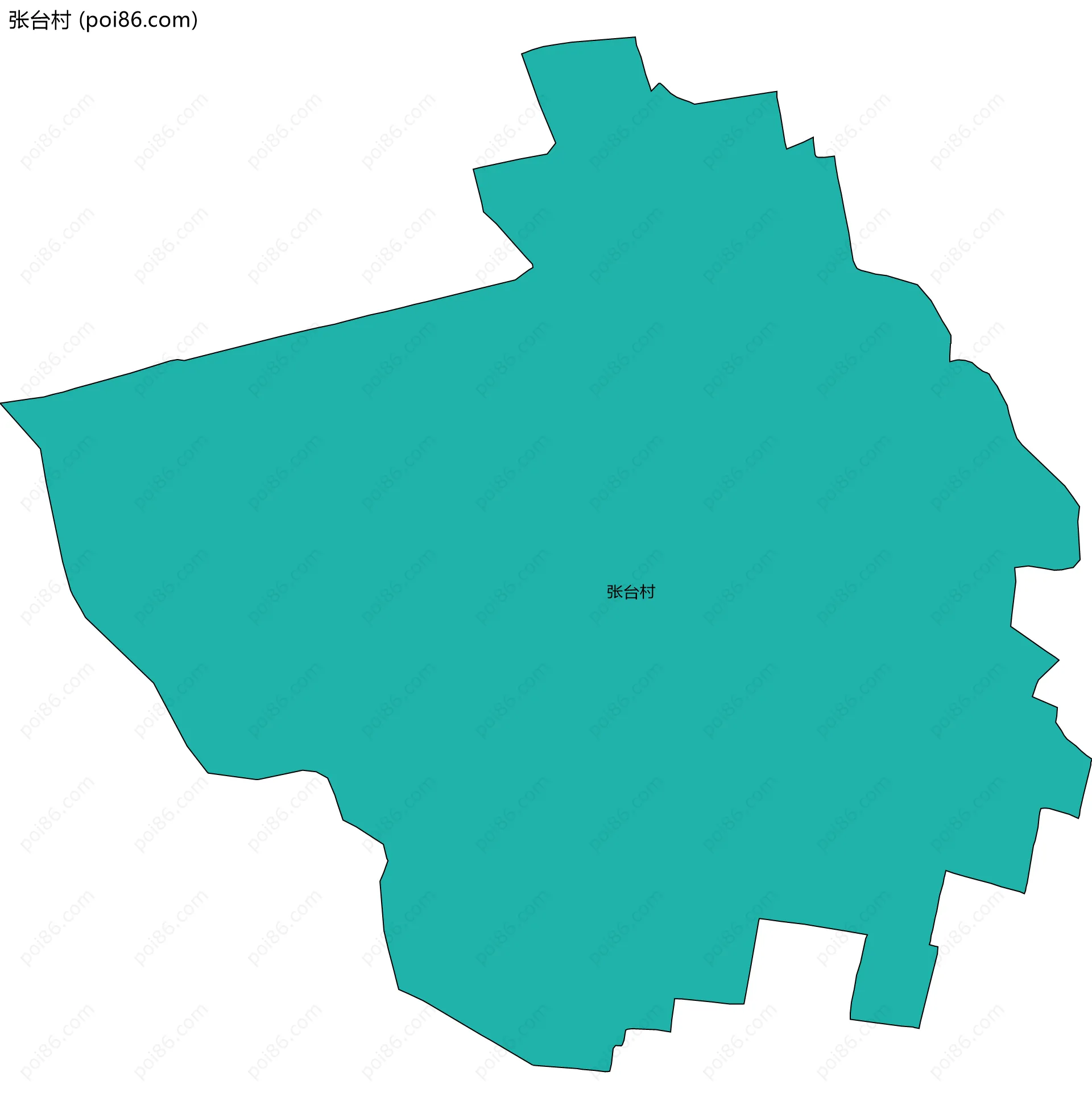 张台村边界地图