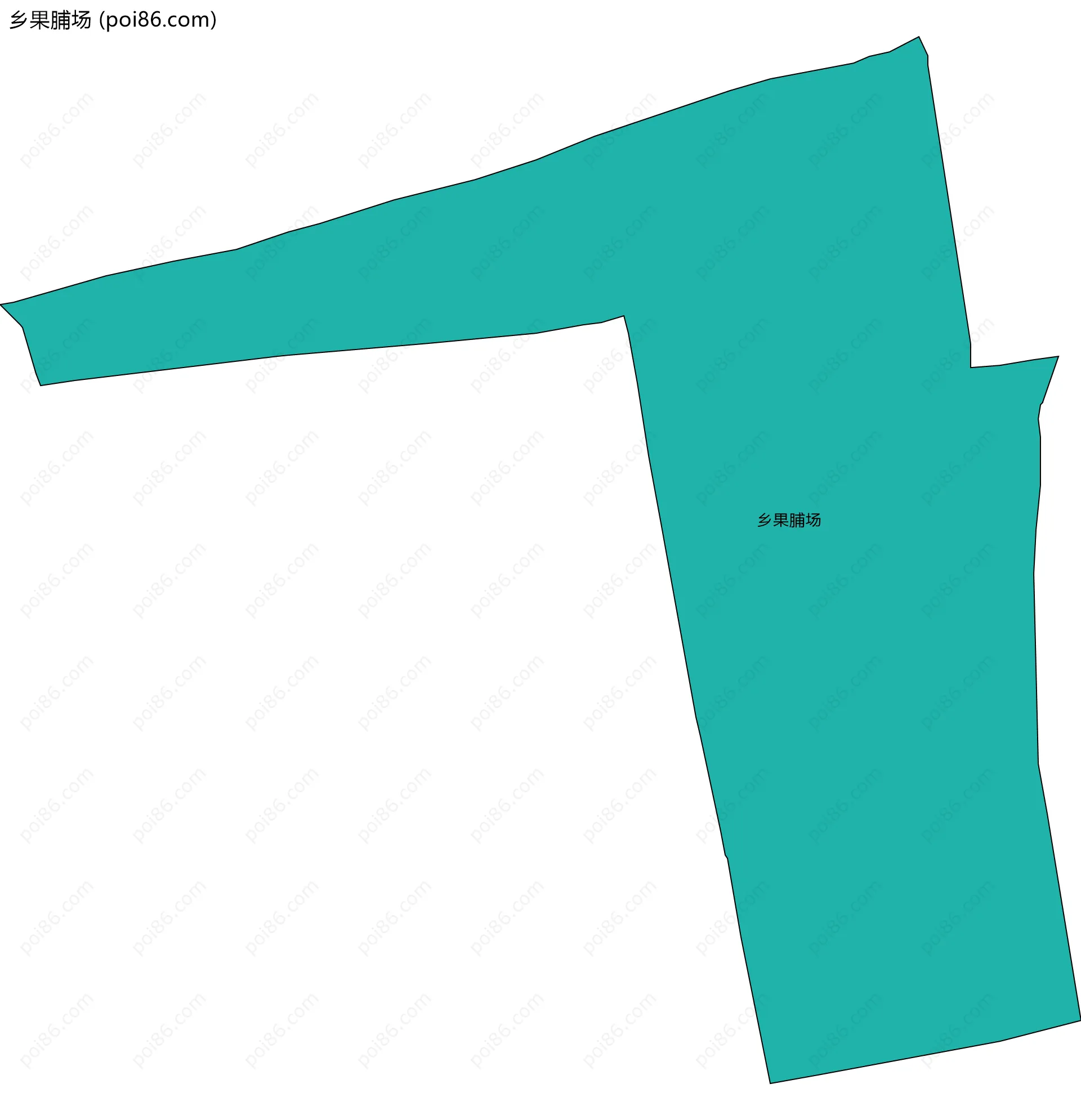 乡果脯场边界地图