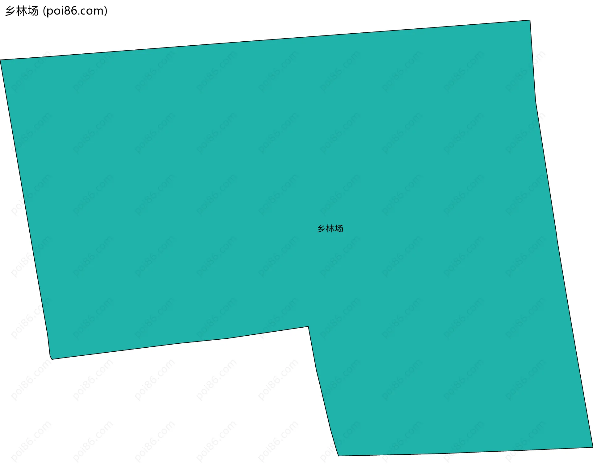 乡林场边界地图