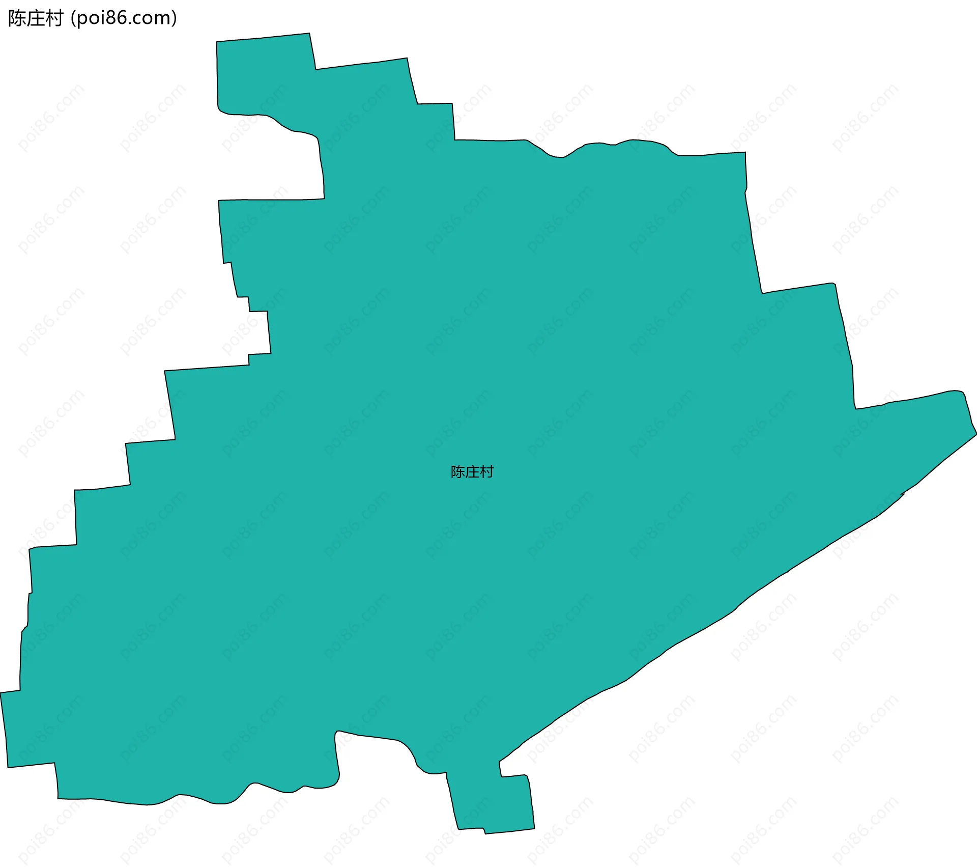 陈庄村边界地图