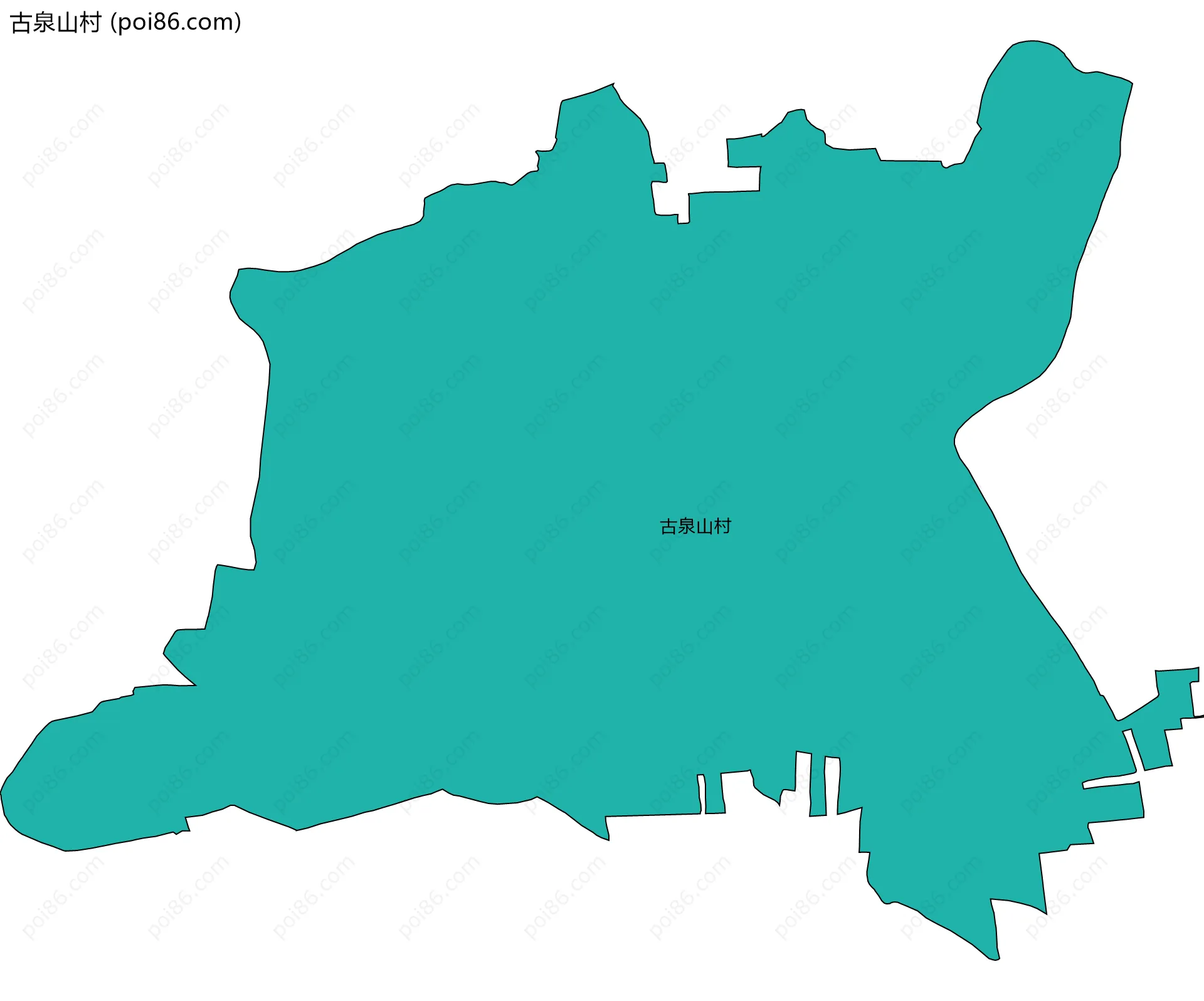 古泉山村边界地图