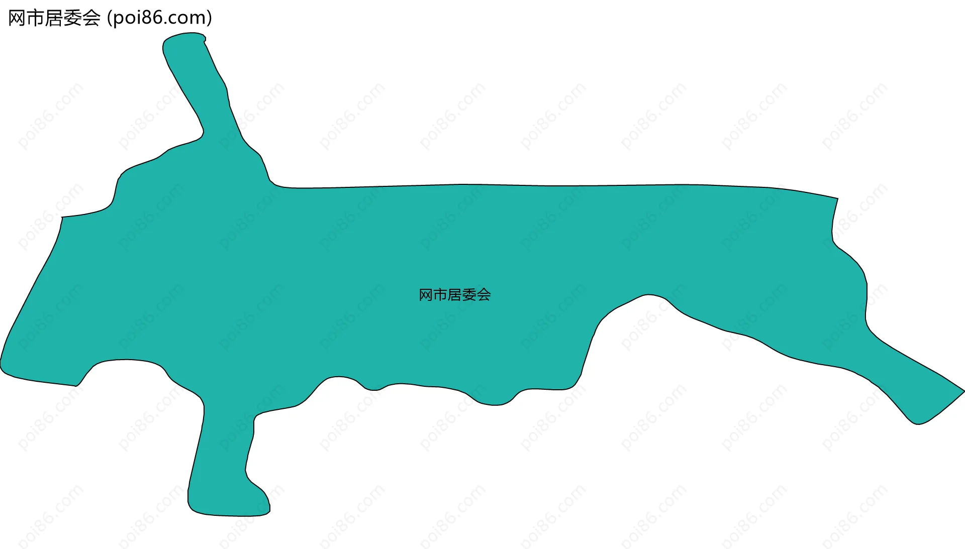 网市居委会边界地图