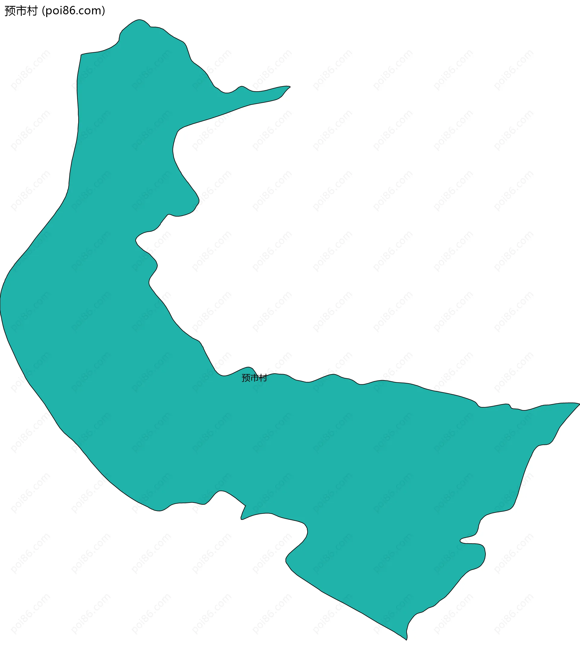 预市村边界地图