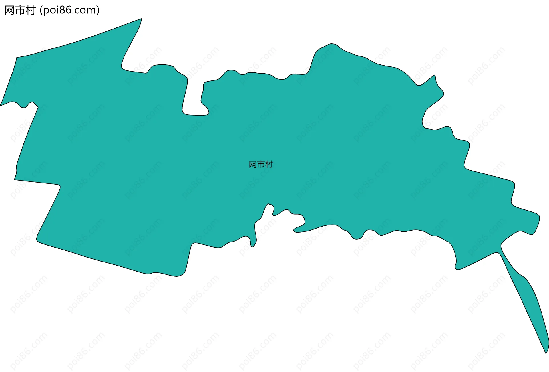 网市村边界地图