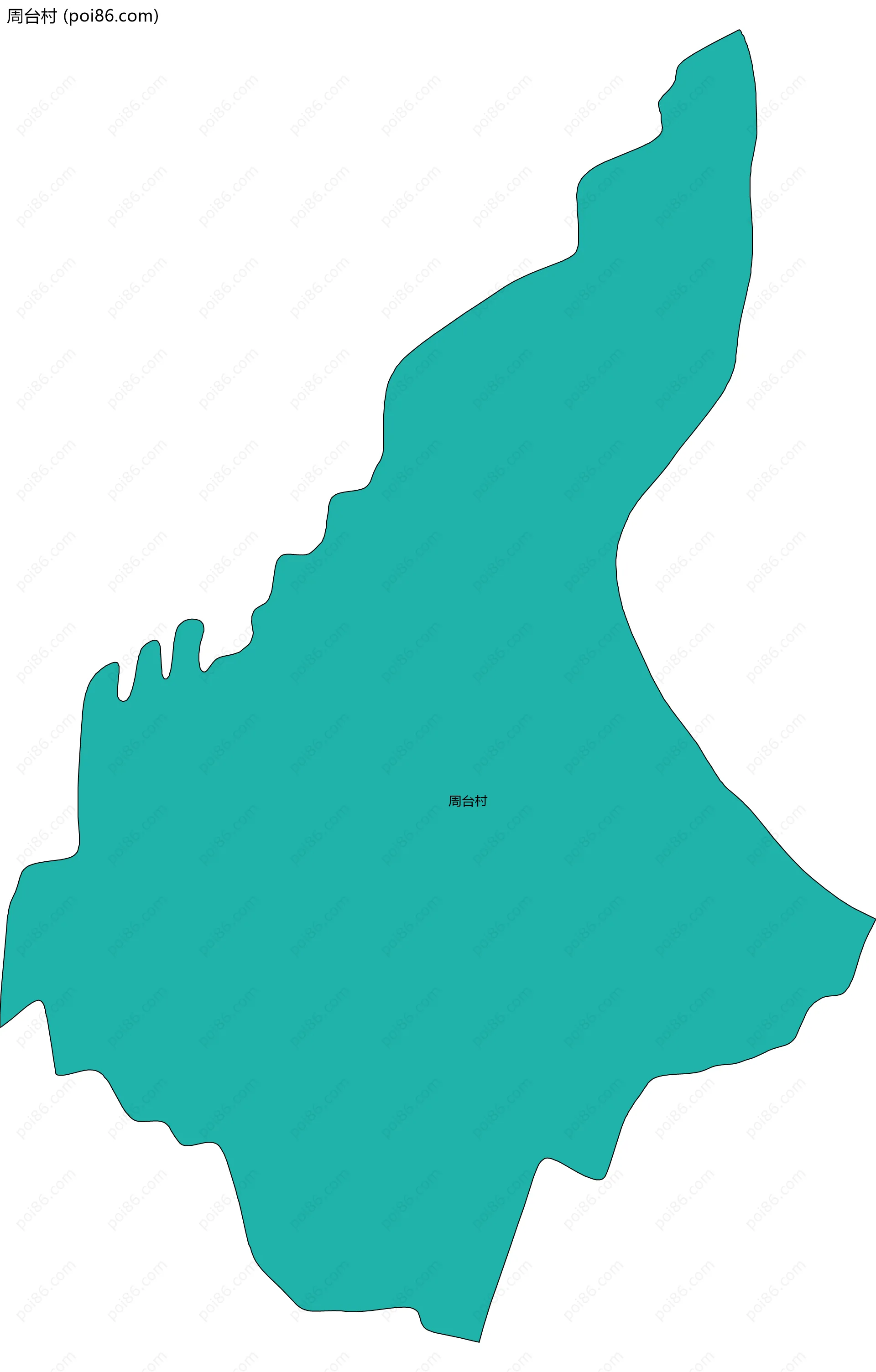 周台村边界地图