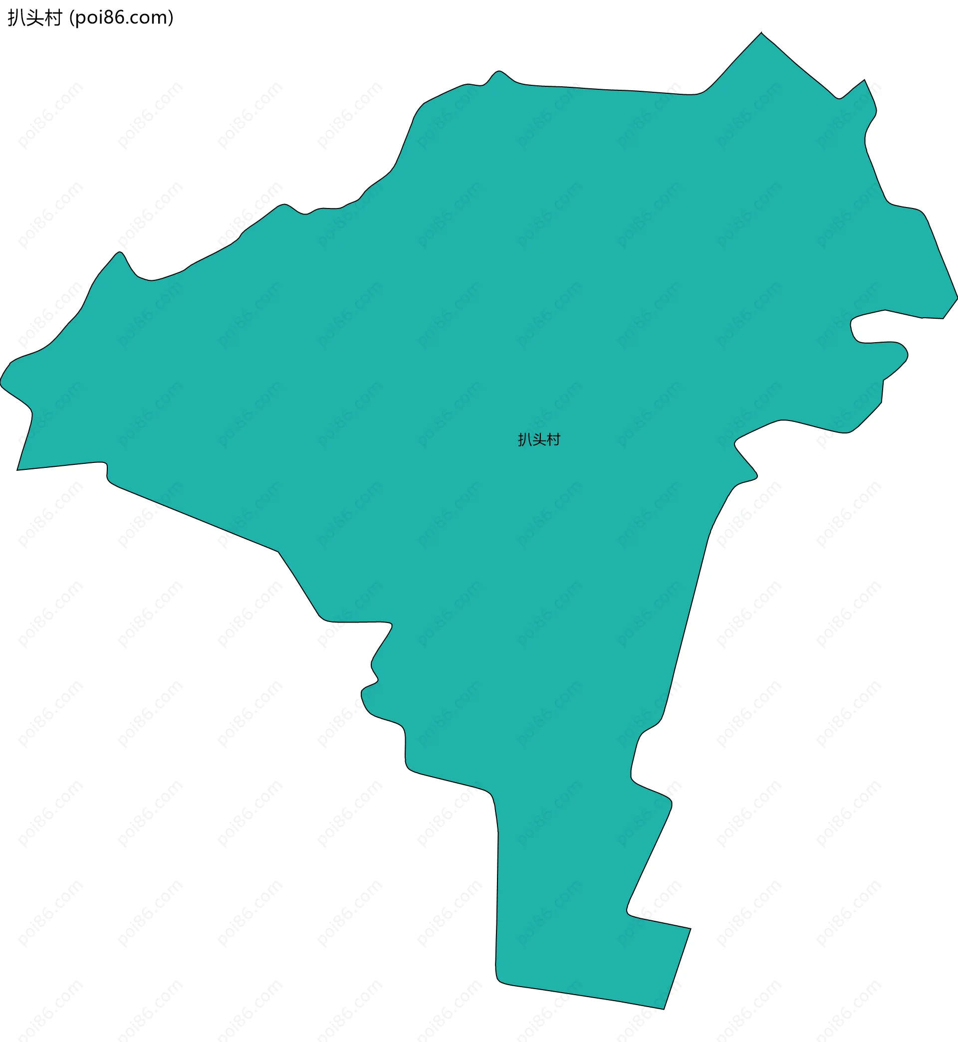 扒头村边界地图