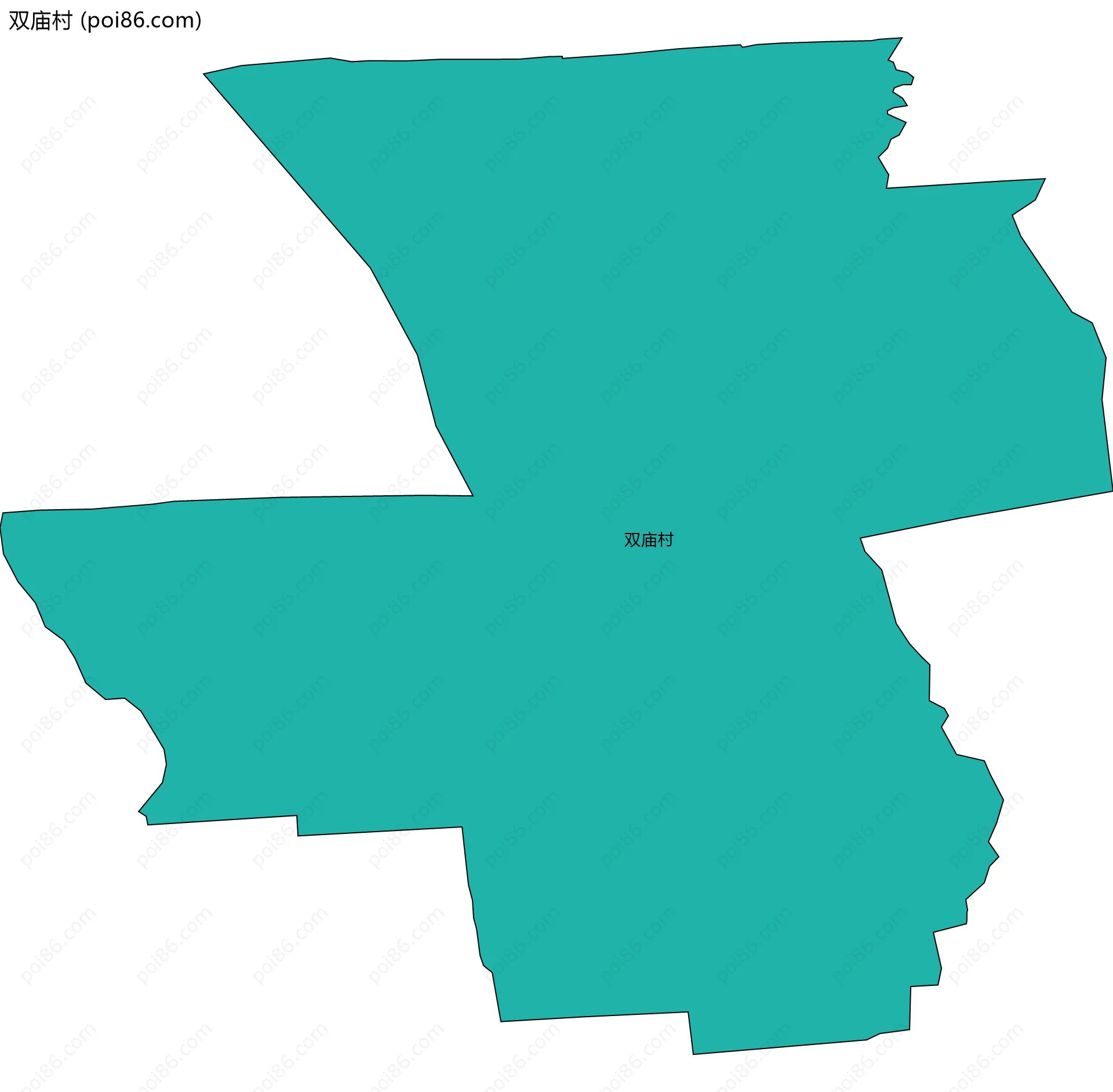 双庙村边界地图