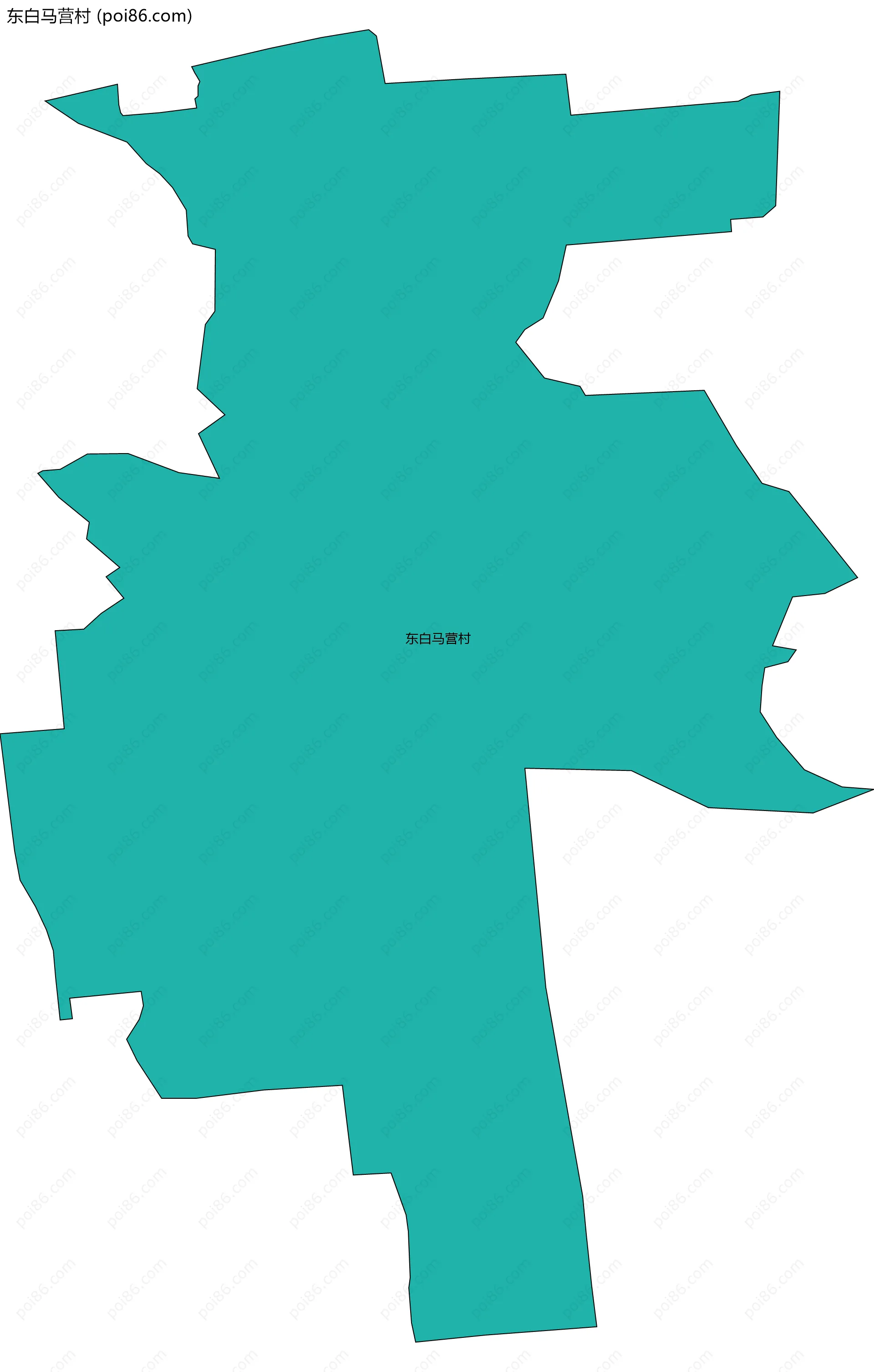 东白马营村边界地图