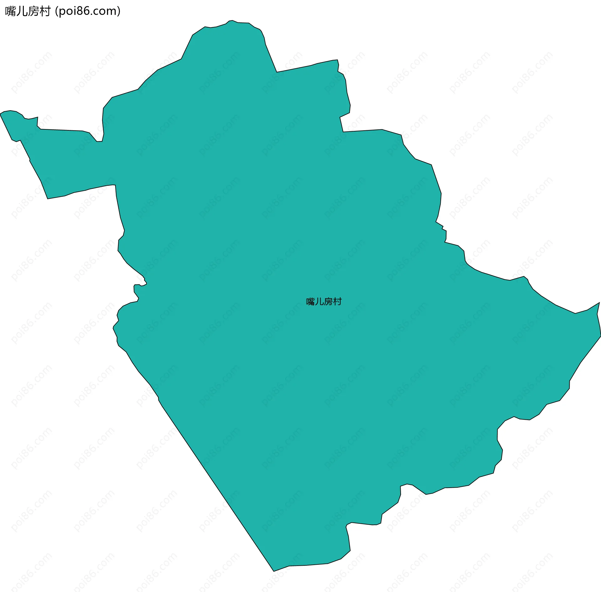 嘴儿房村边界地图