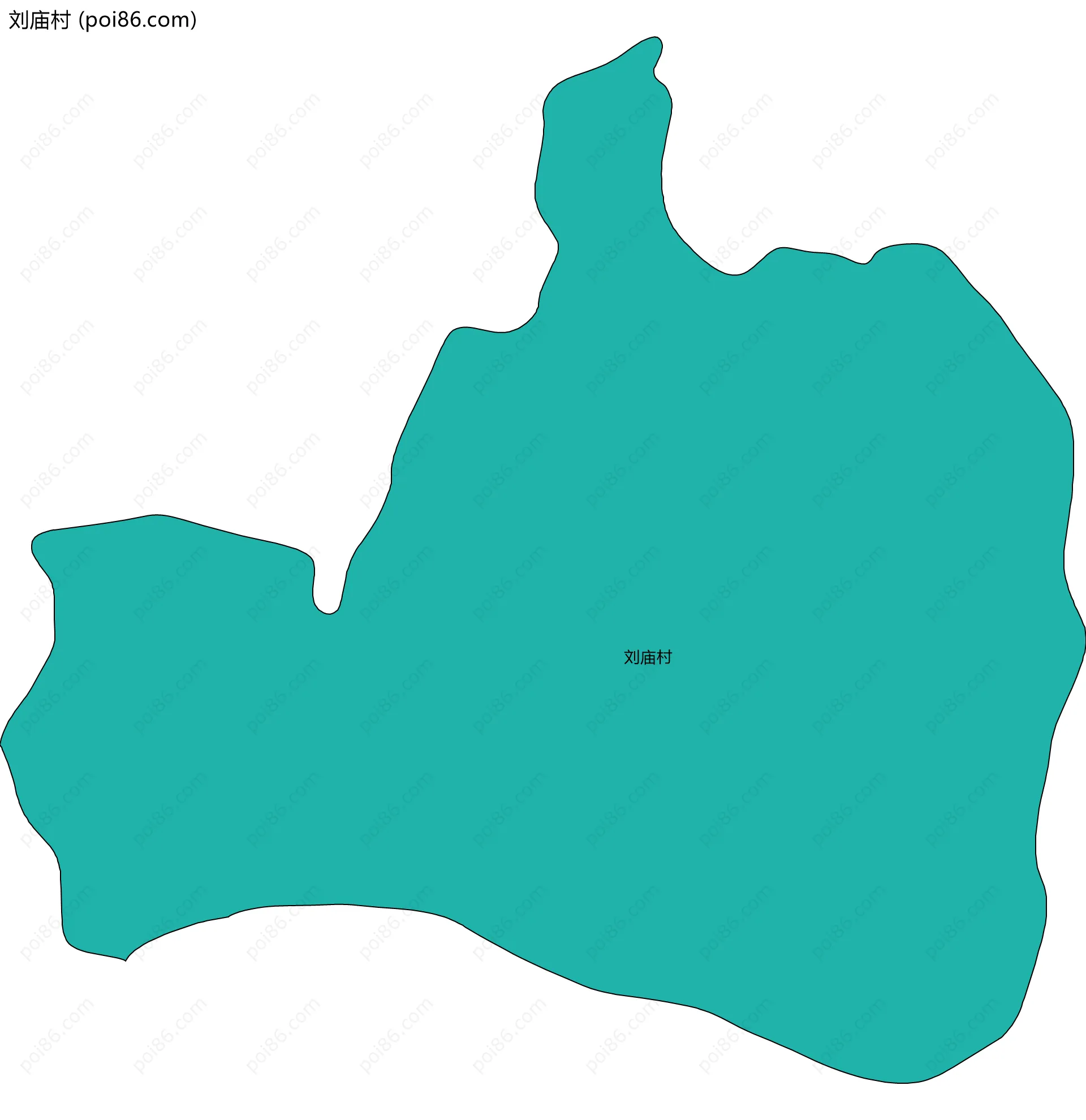 刘庙村边界地图