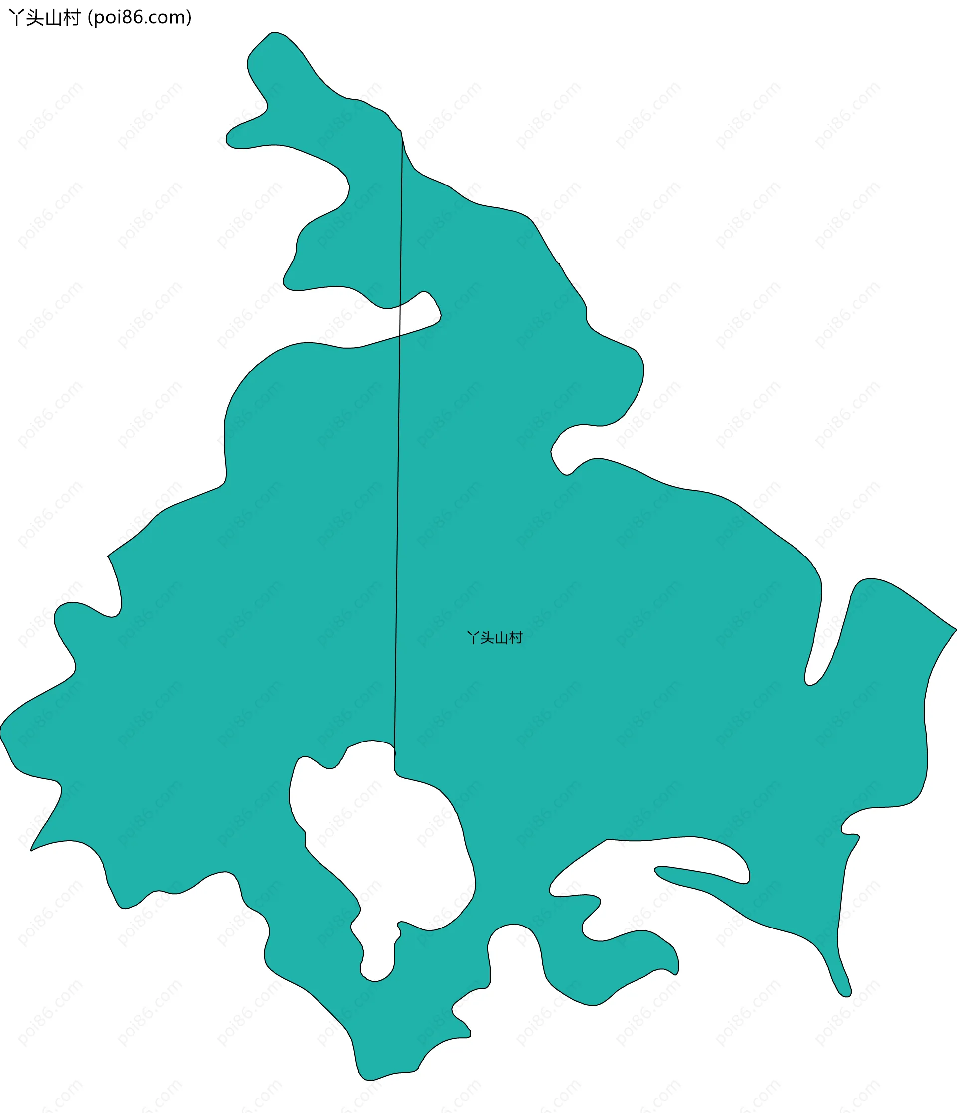 丫头山村边界地图