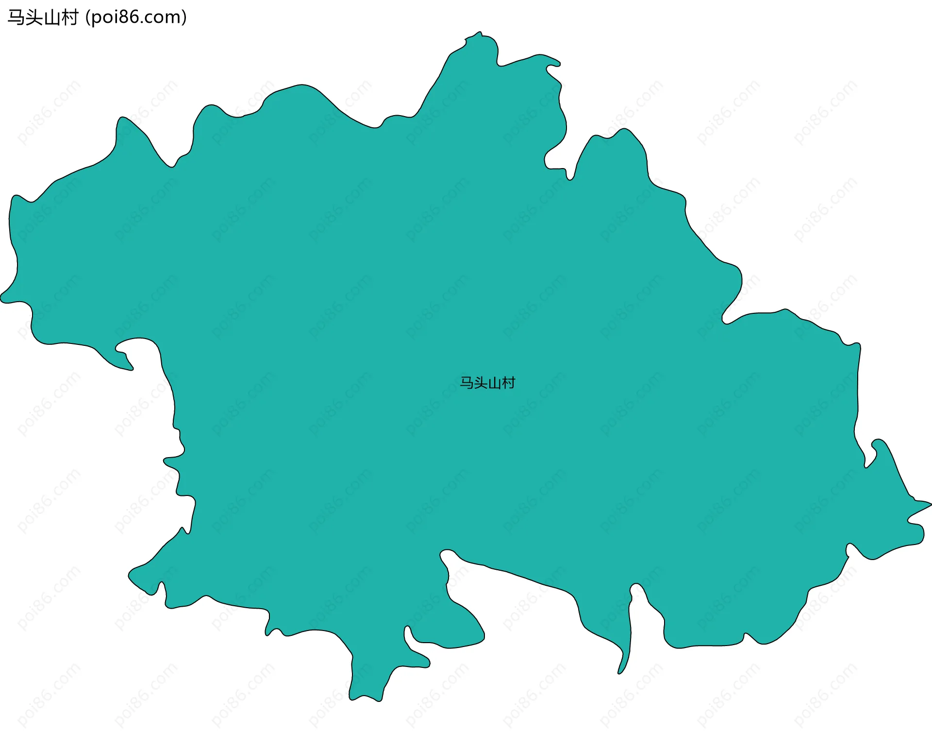 马头山村边界地图