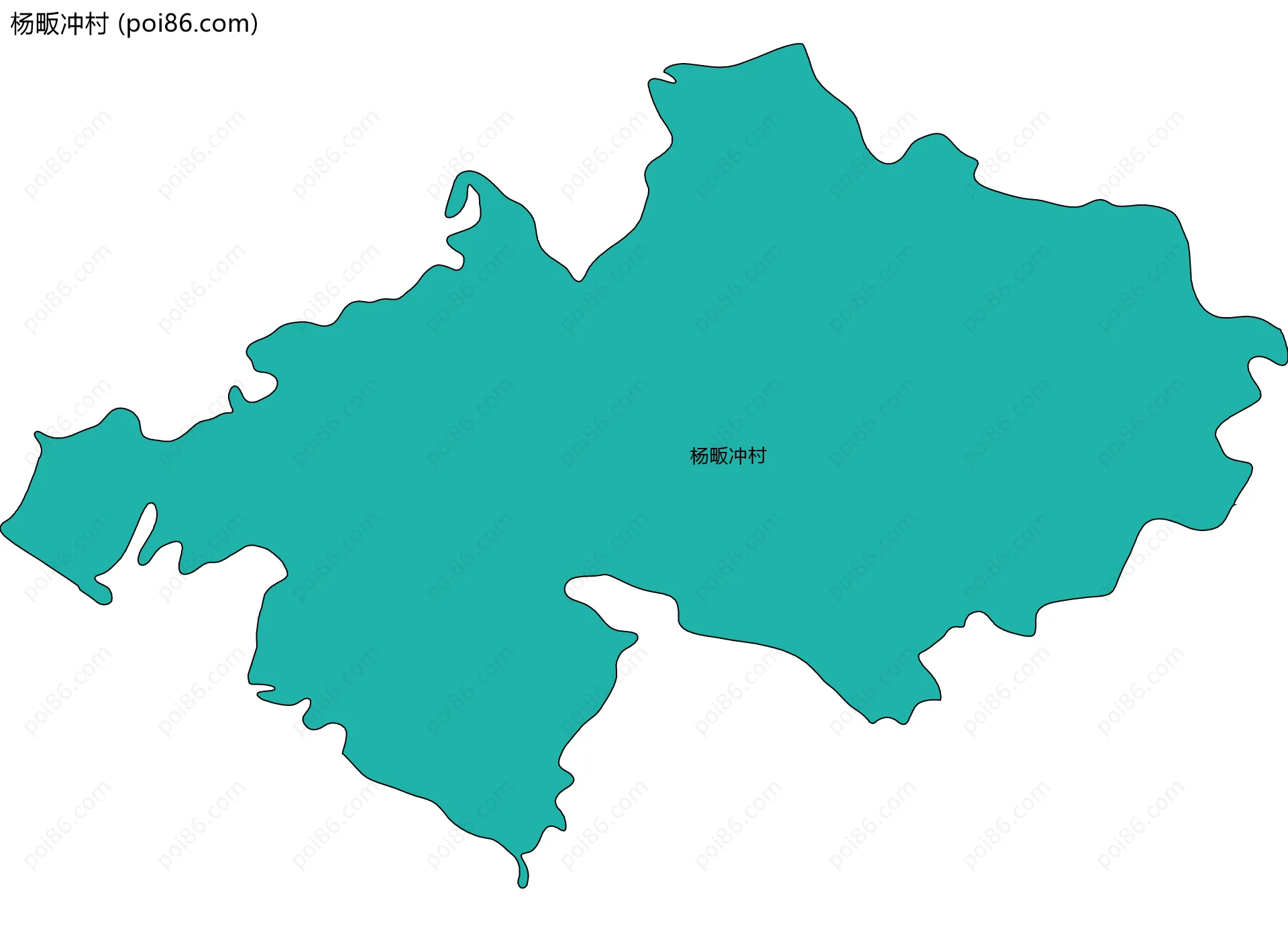 杨畈冲村边界地图