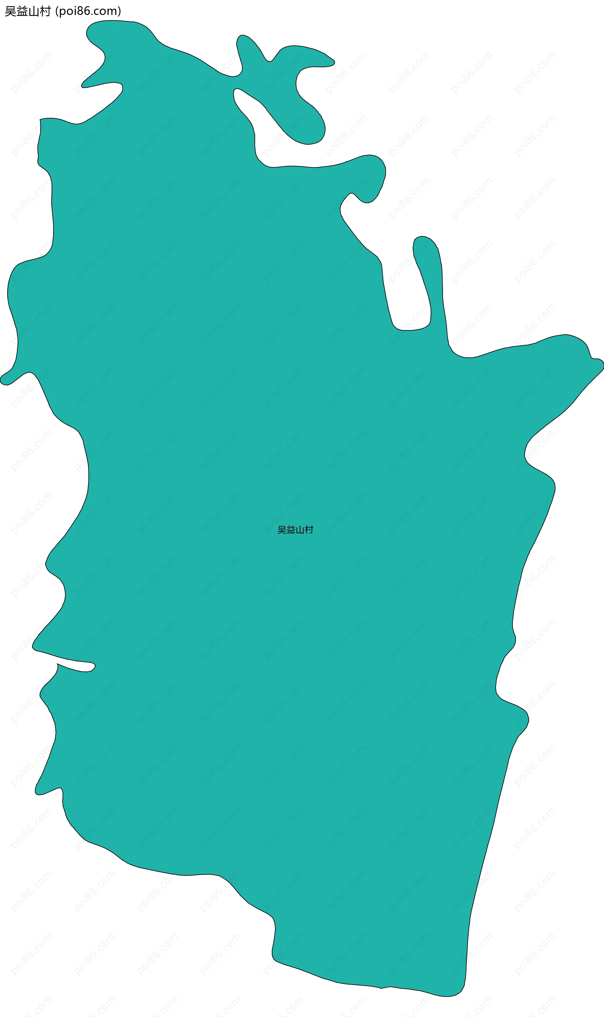 吴益山村边界地图