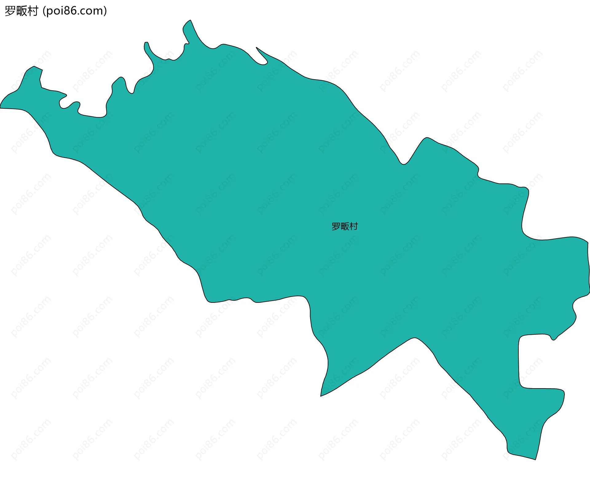 罗畈村边界地图