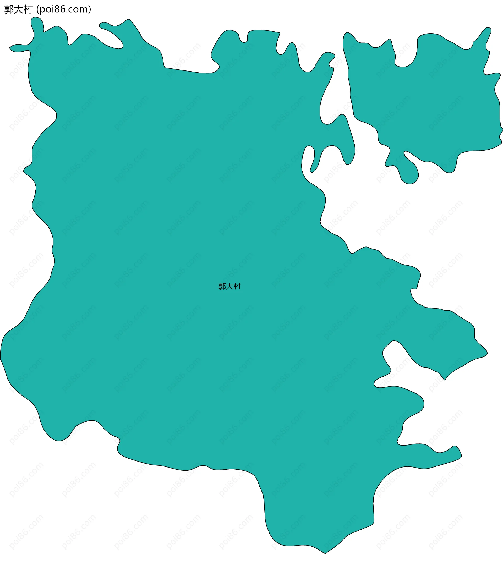 郭大村边界地图