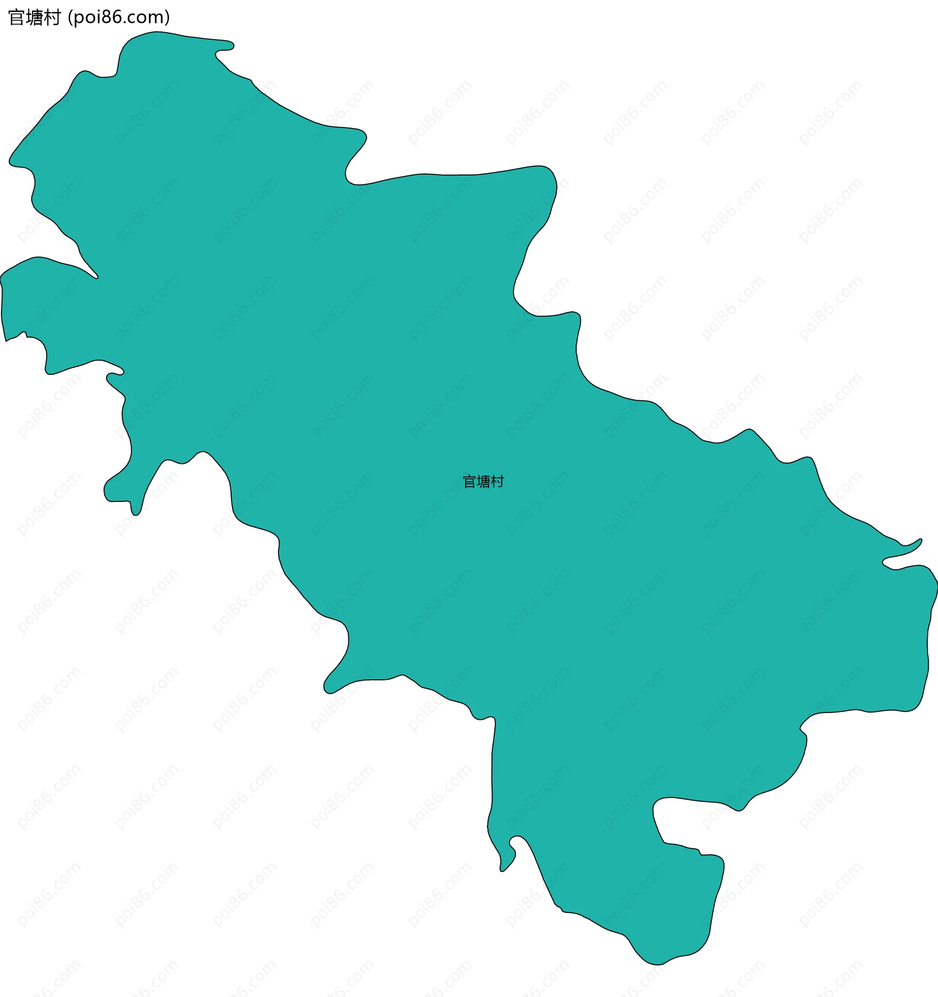 官塘村边界地图