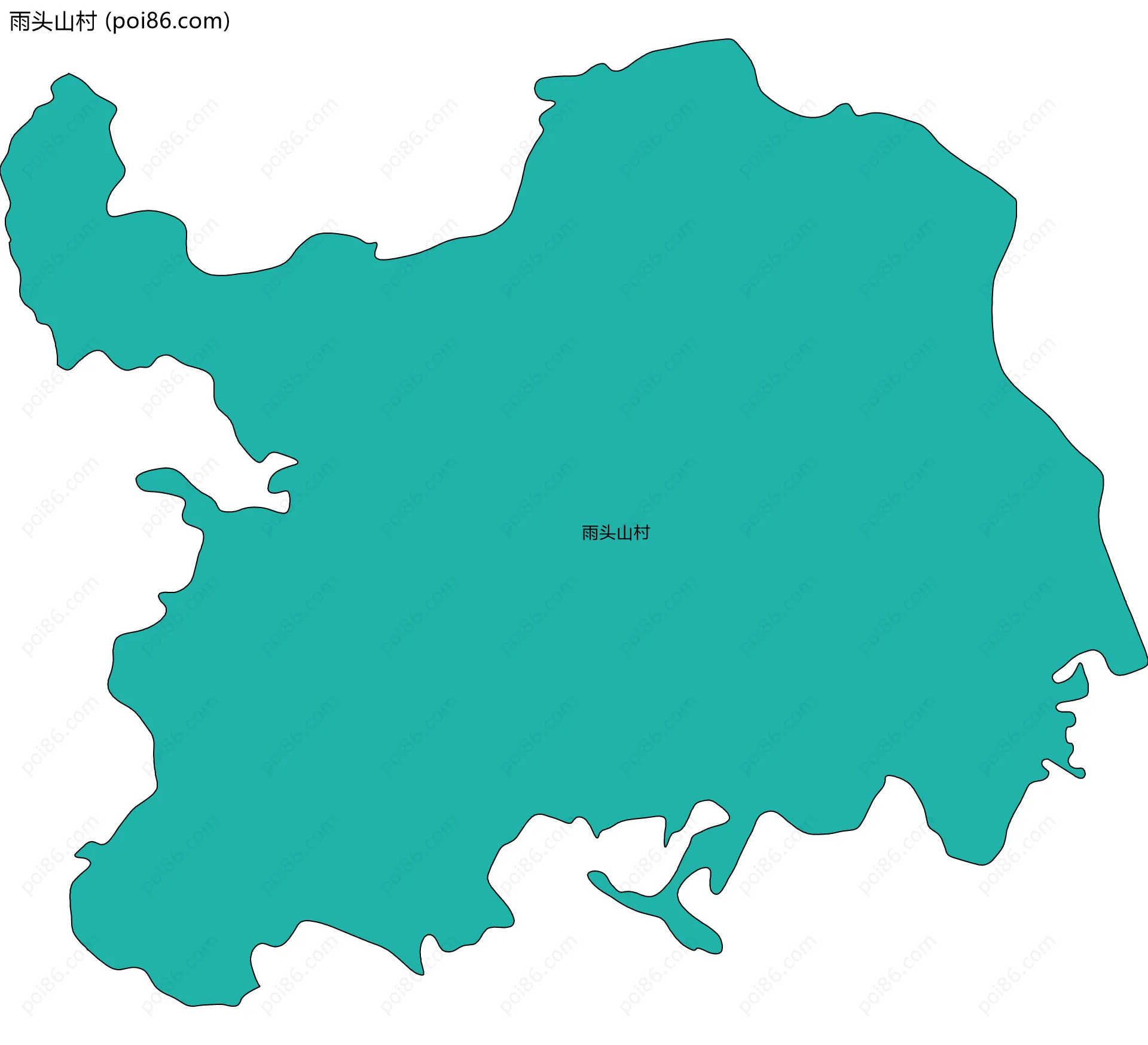 雨头山村边界地图