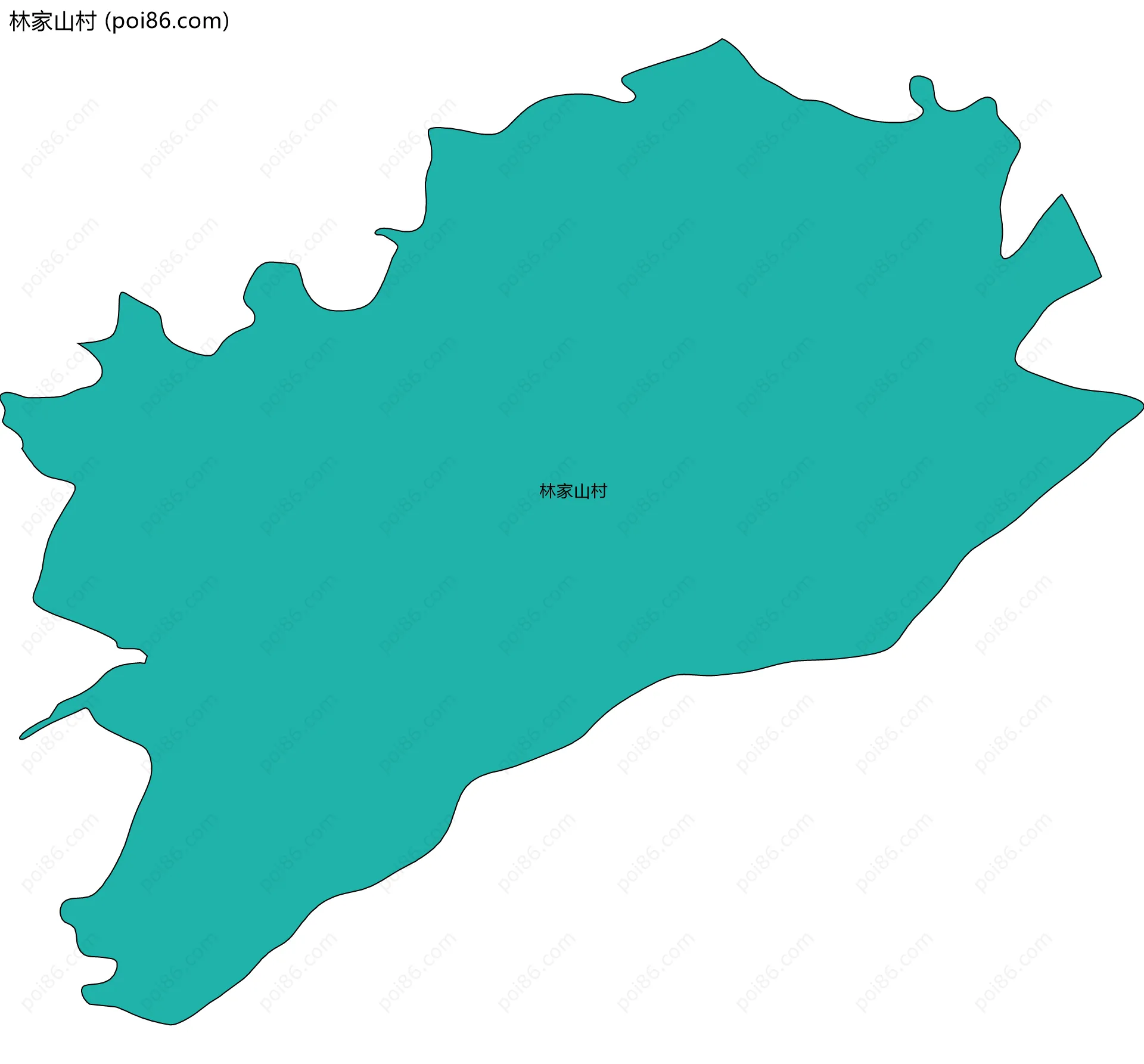 林家山村边界地图